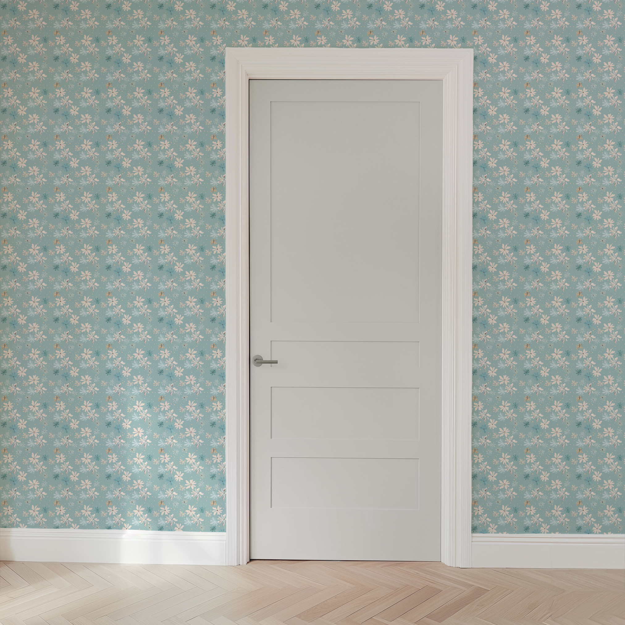 wallpaper door mockup