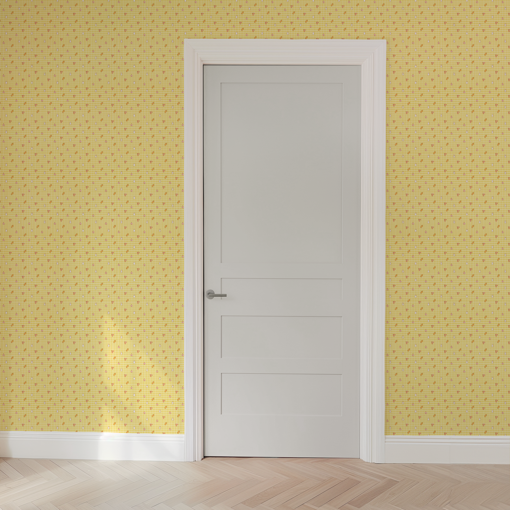 wallpaper door mockup