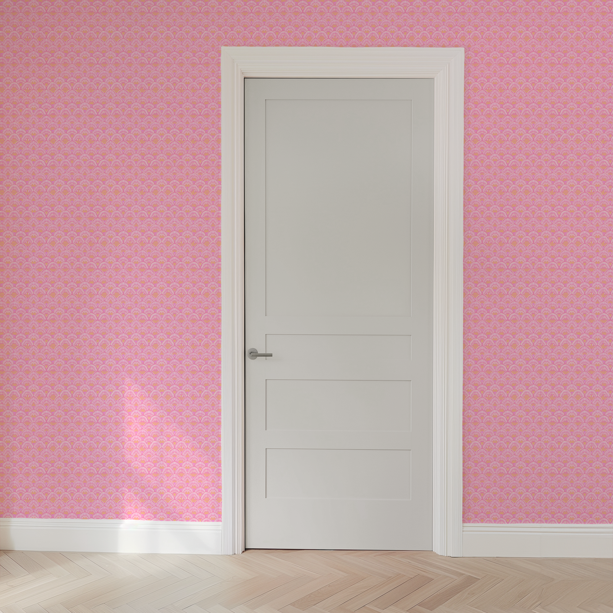 wallpaper door mockup