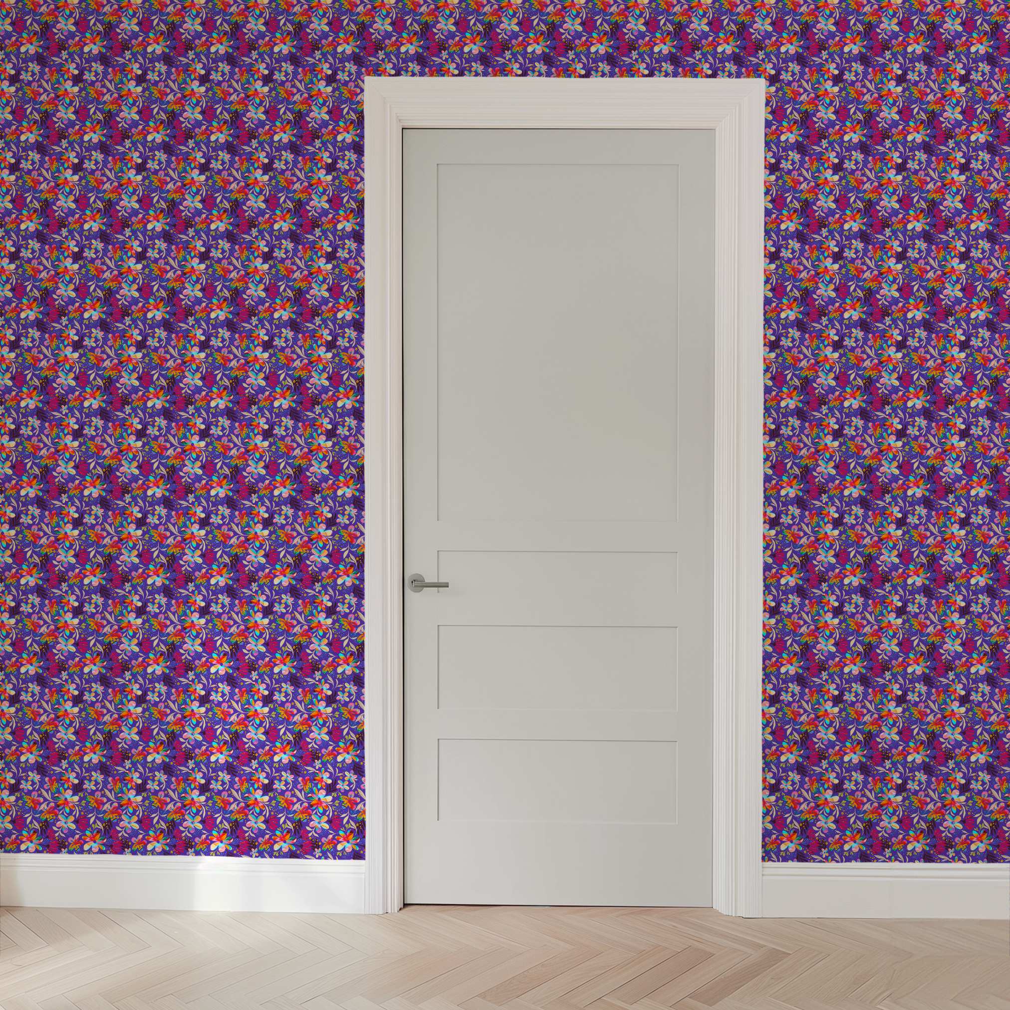 wallpaper door mockup