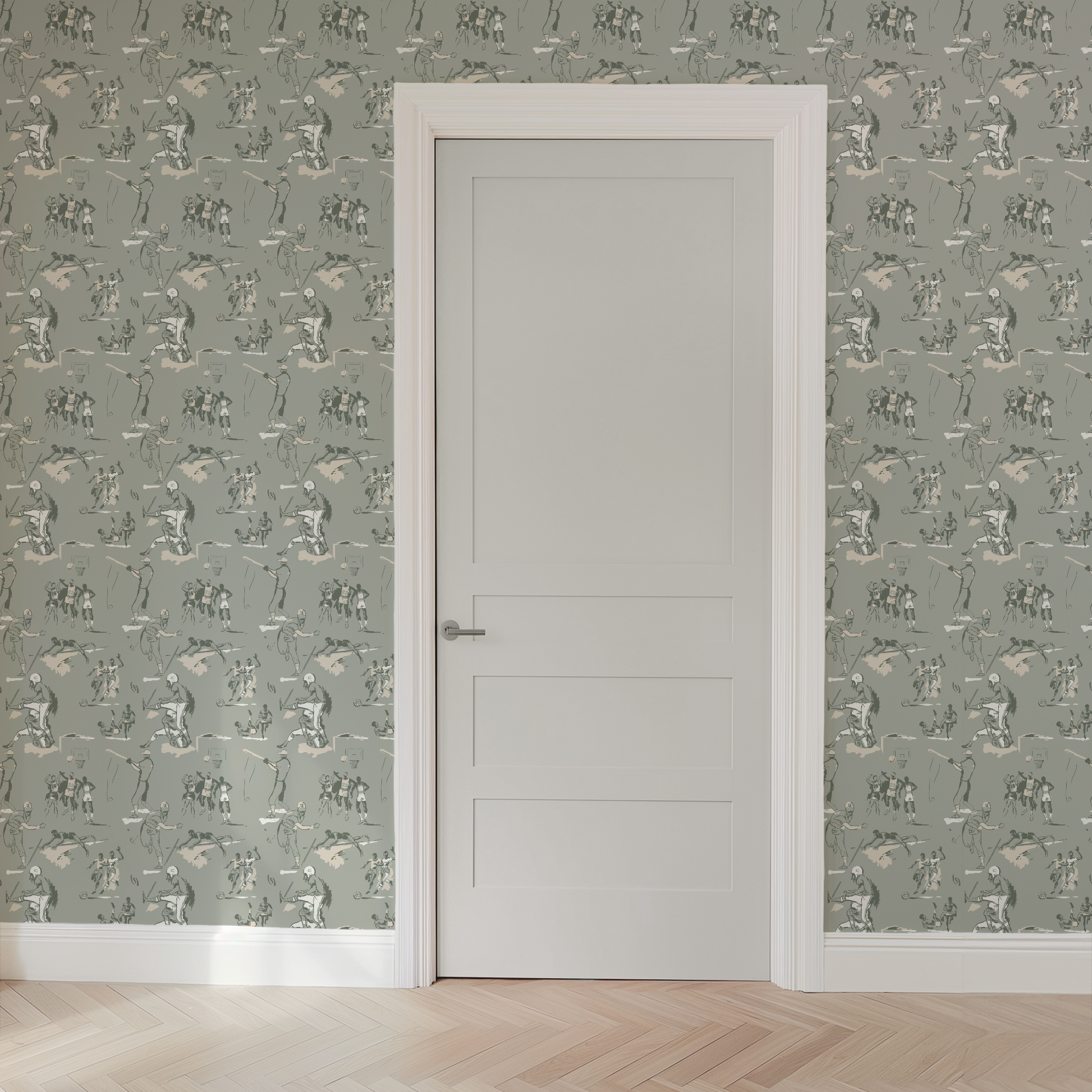 wallpaper door mockup