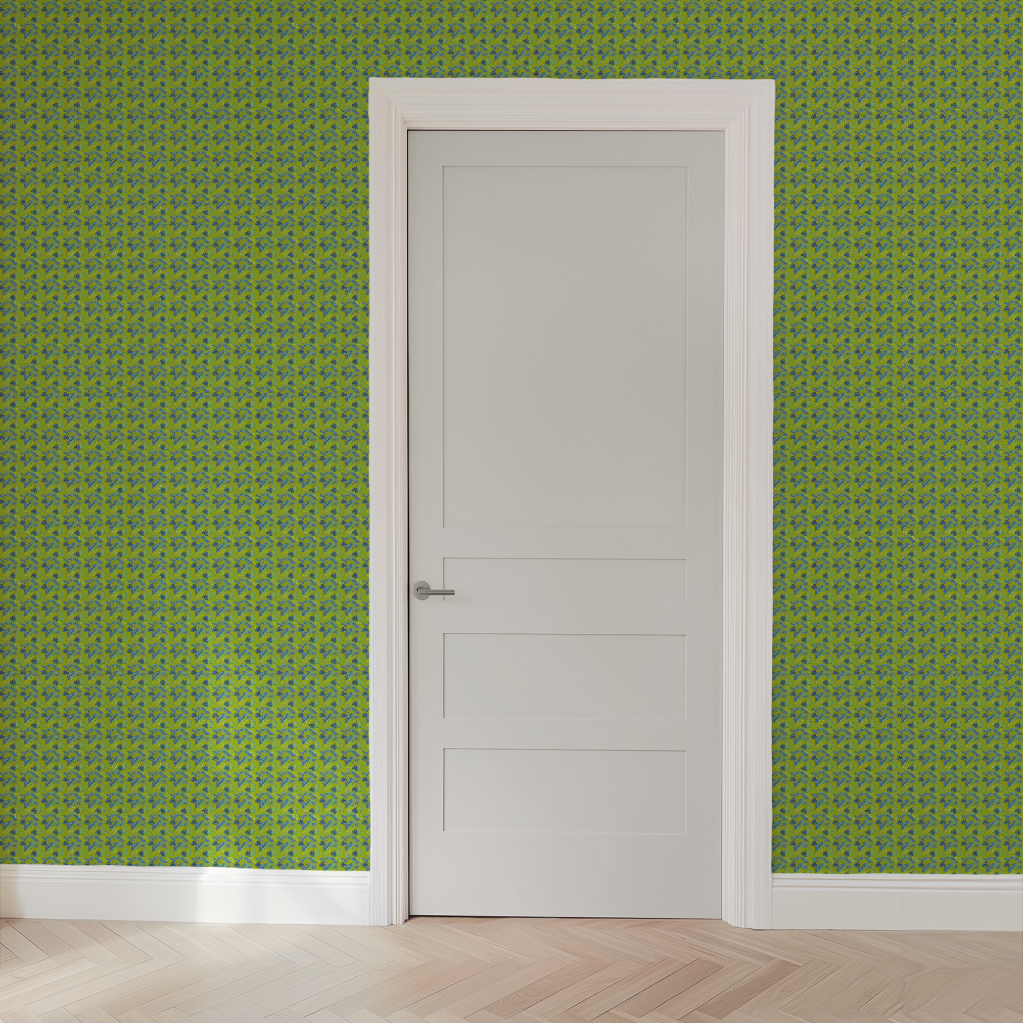 wallpaper door mockup