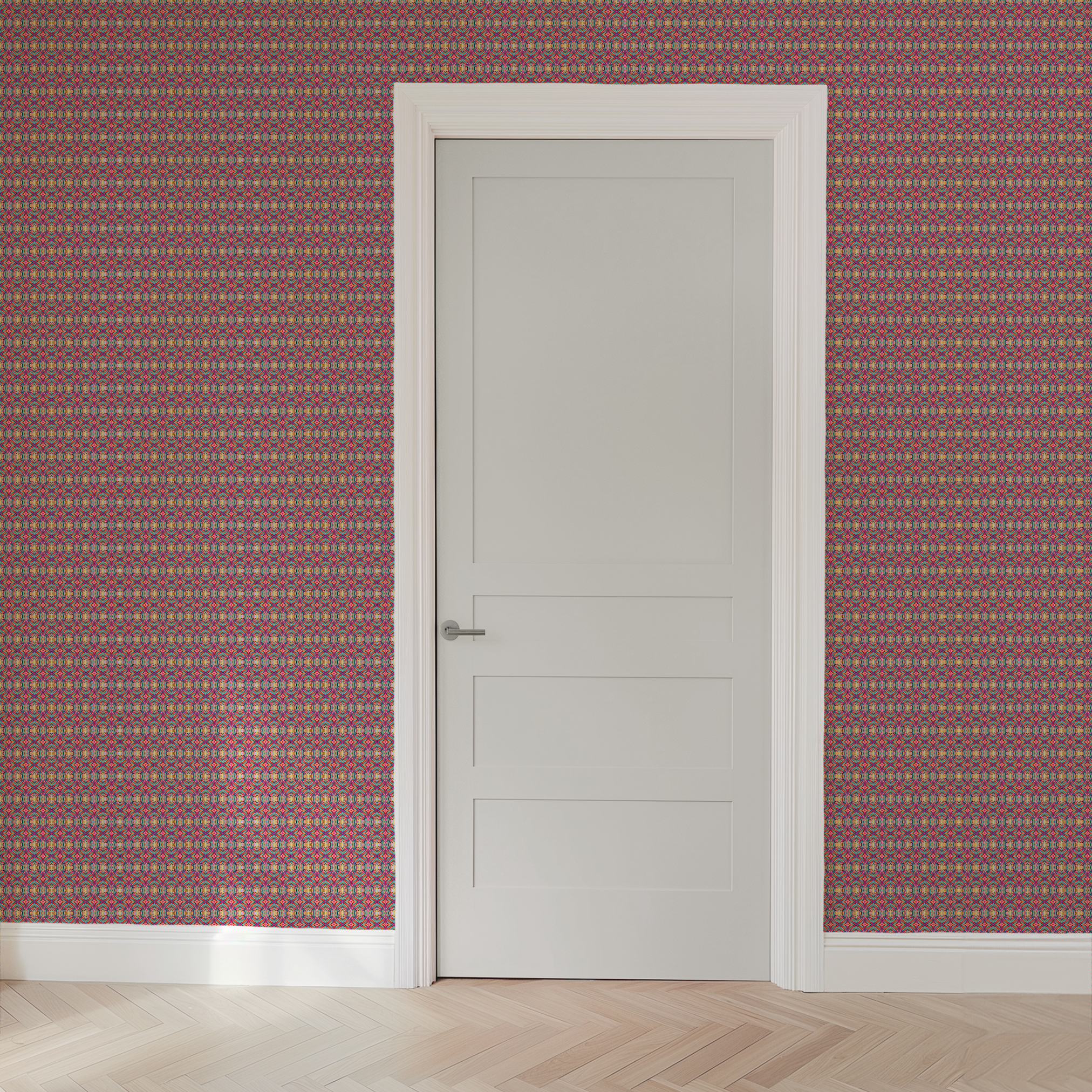 wallpaper door mockup