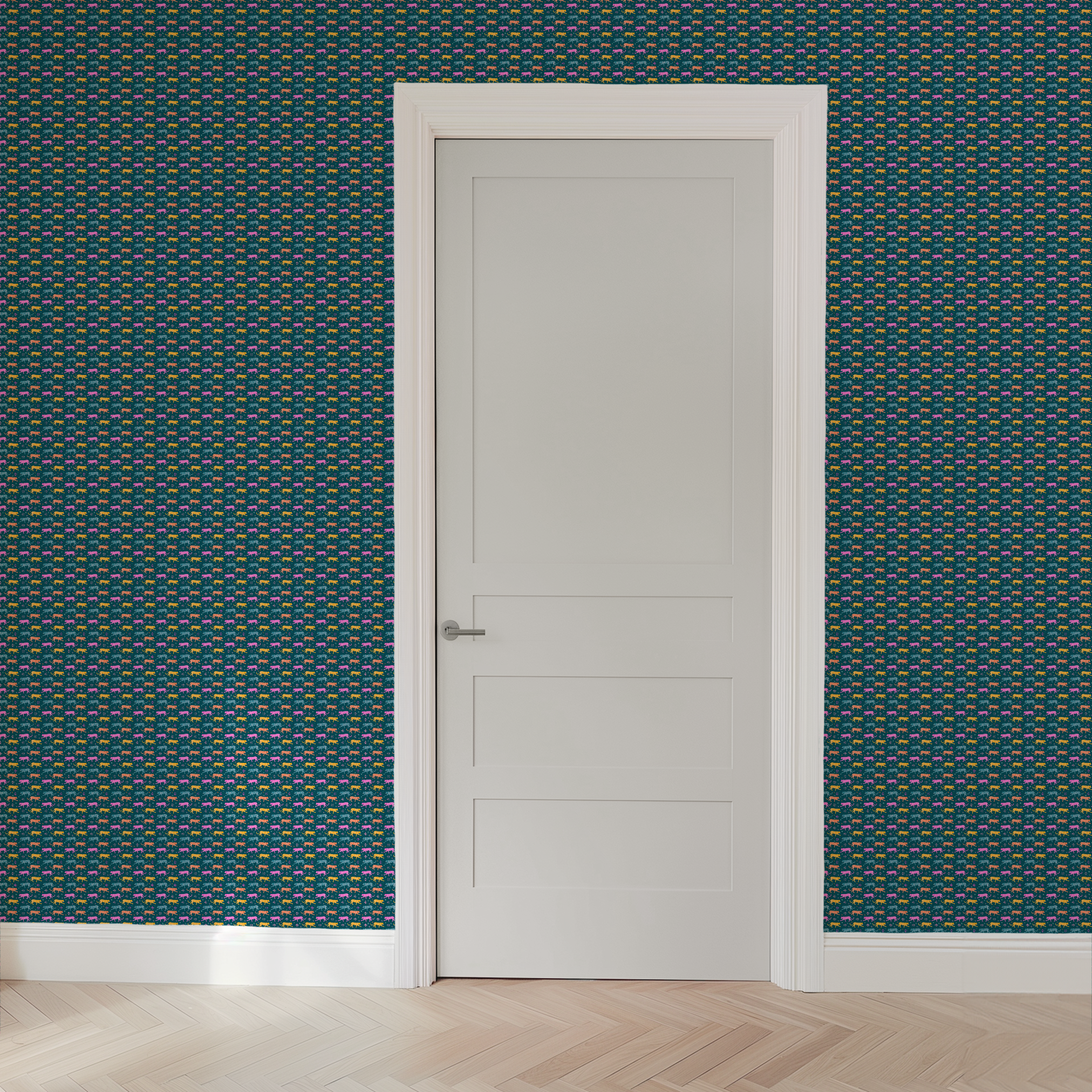 wallpaper door mockup