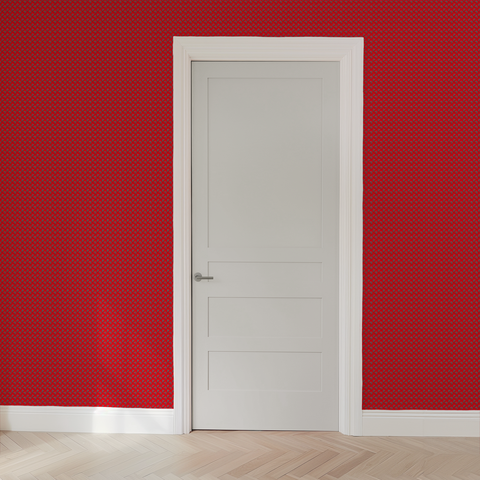wallpaper door mockup