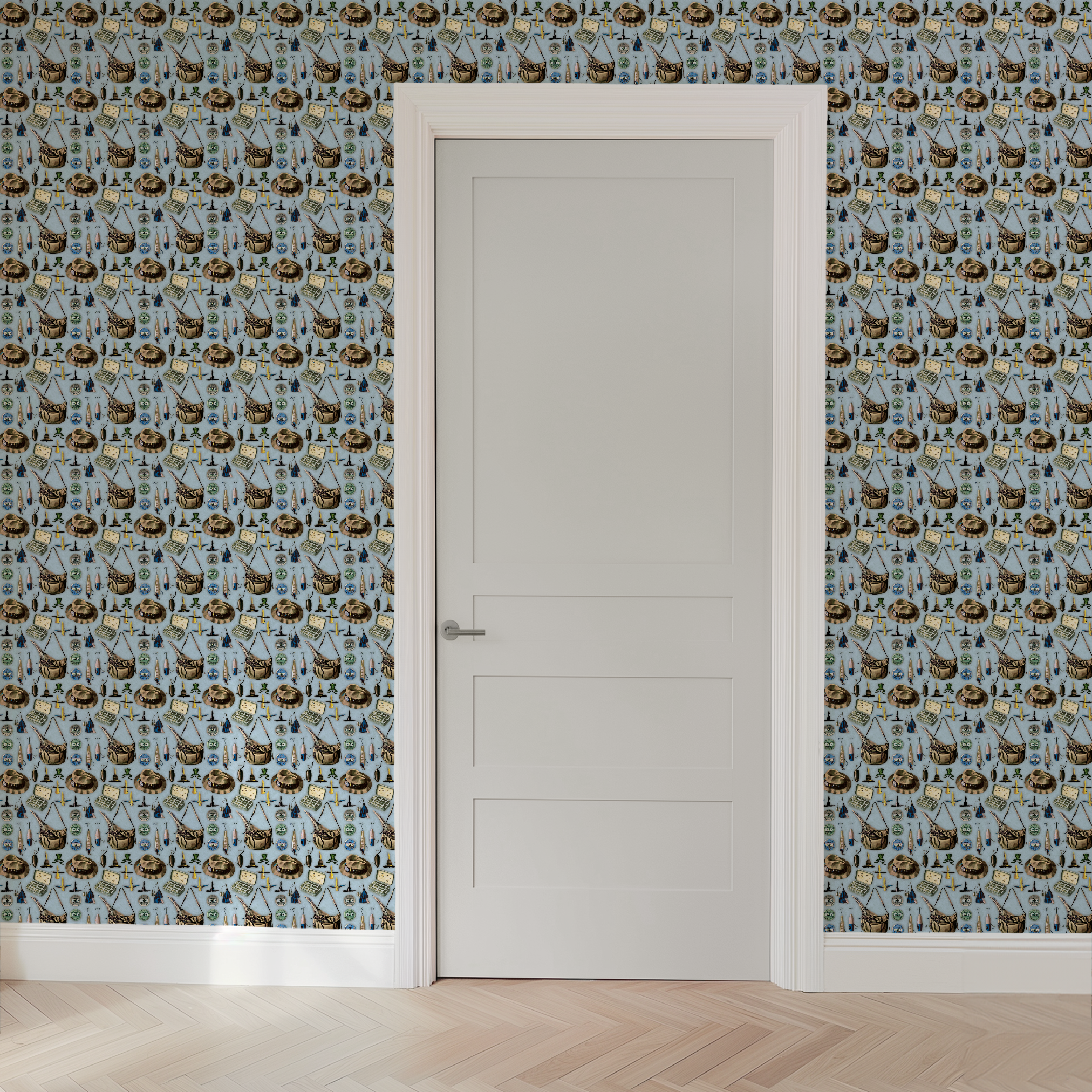 wallpaper door mockup
