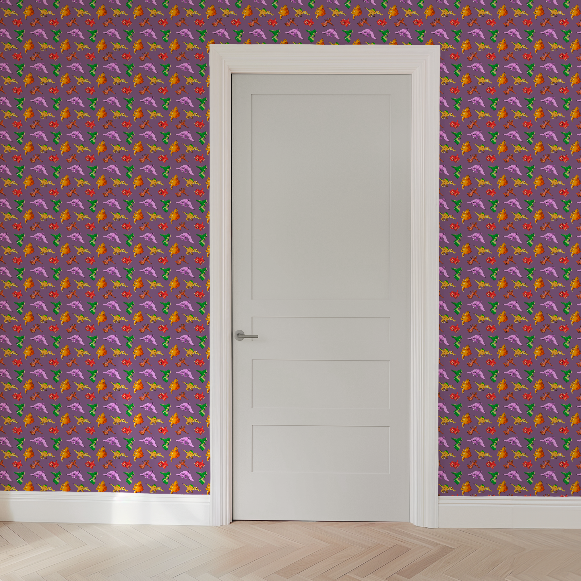 wallpaper door mockup