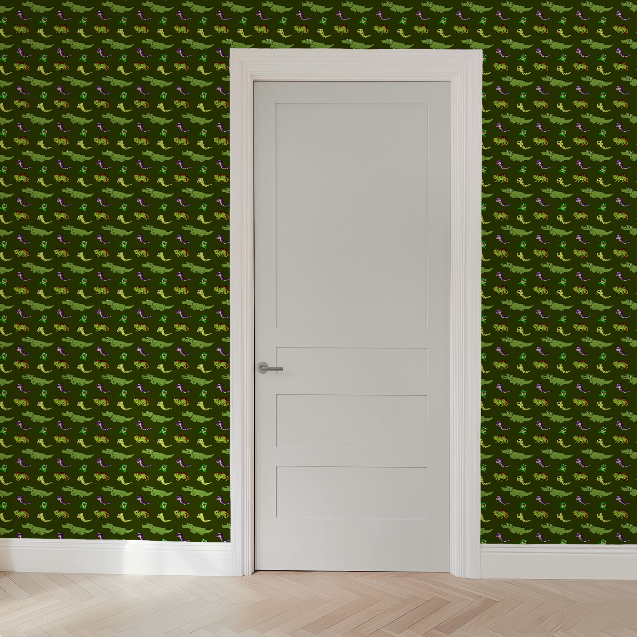 wallpaper door mockup