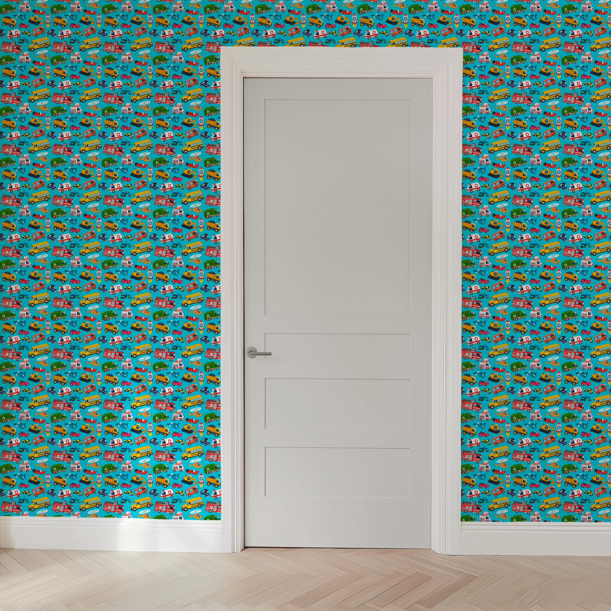 wallpaper door mockup