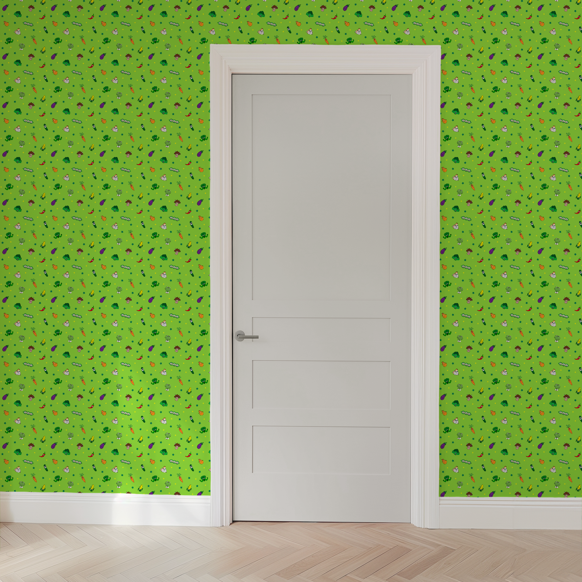 wallpaper door mockup