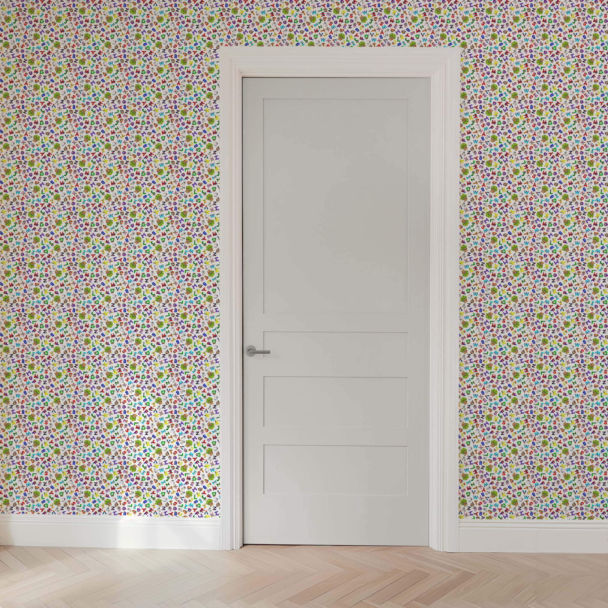 wallpaper door mockup