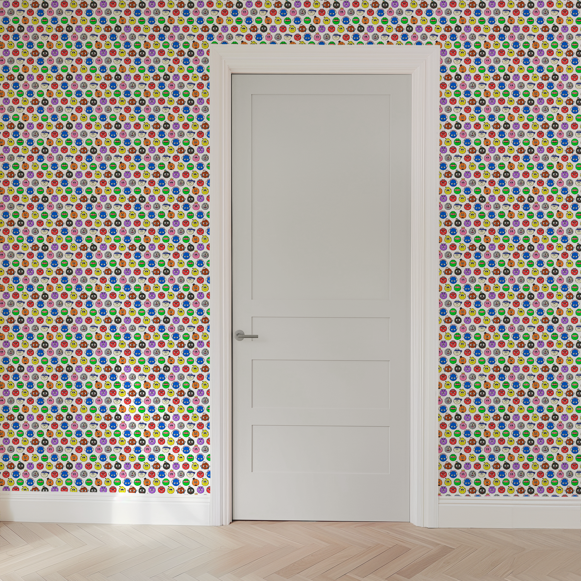 wallpaper door mockup