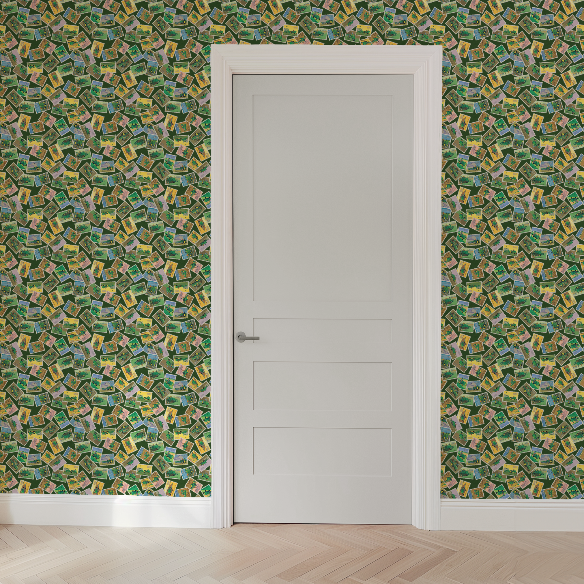 wallpaper door mockup