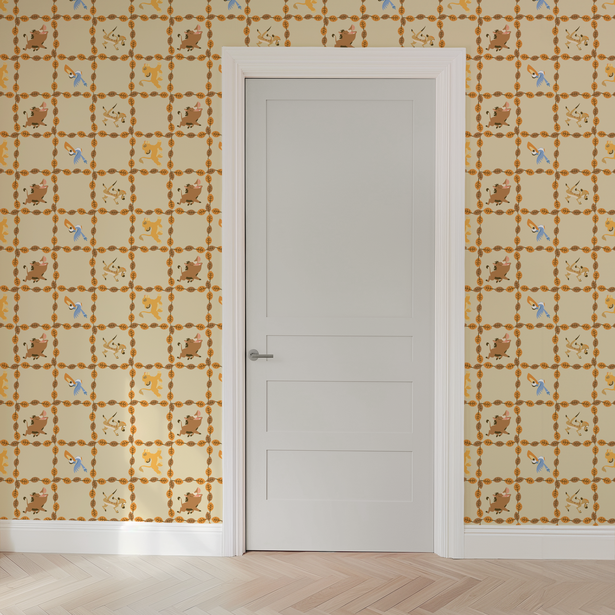 wallpaper door mockup