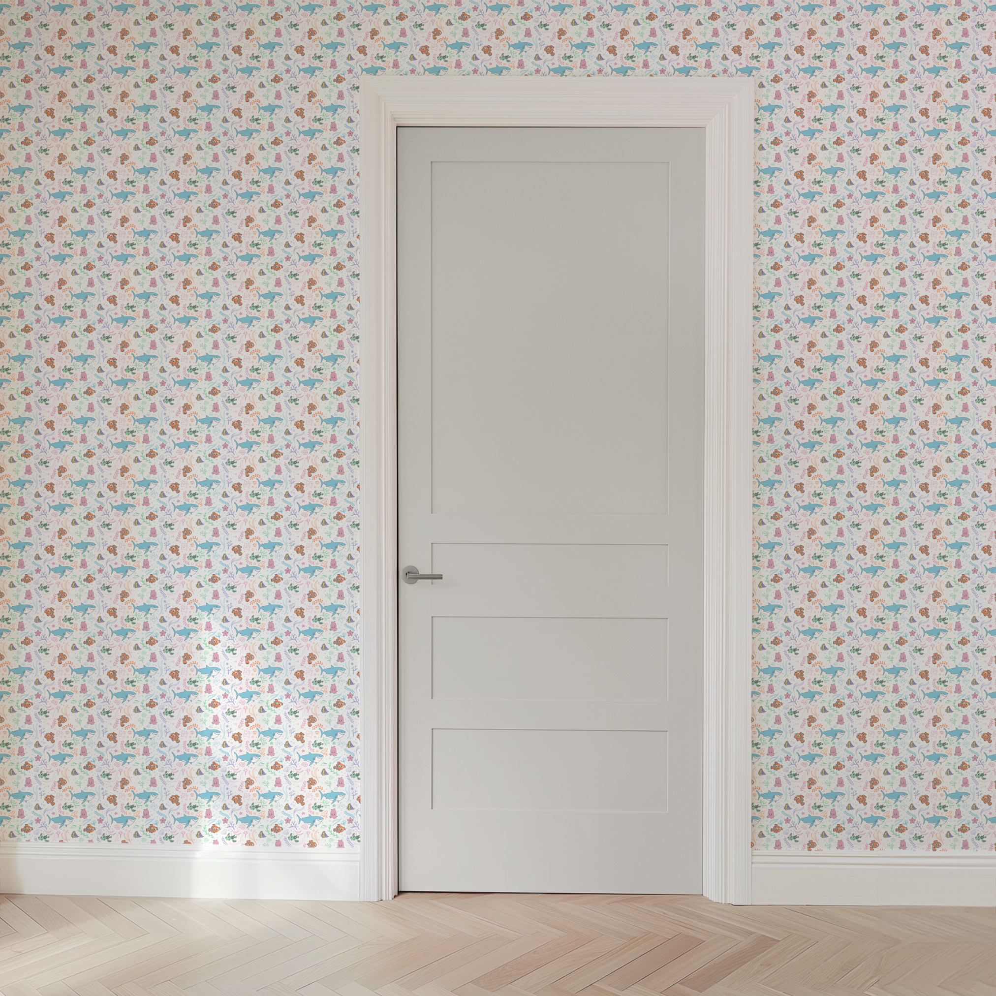 wallpaper door mockup