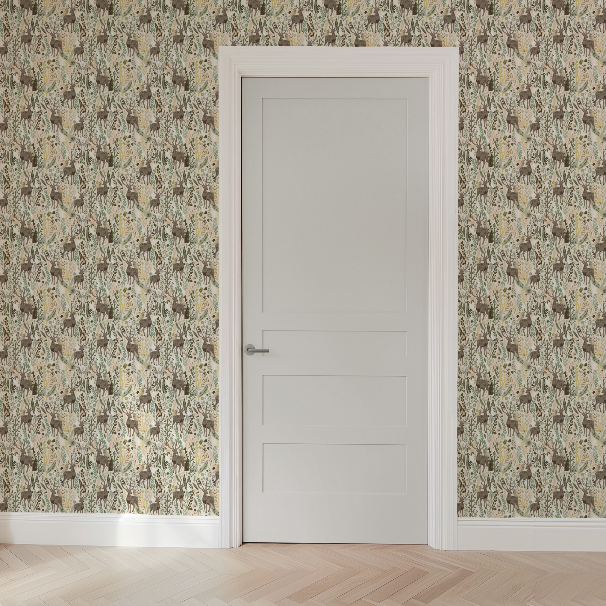 wallpaper door mockup