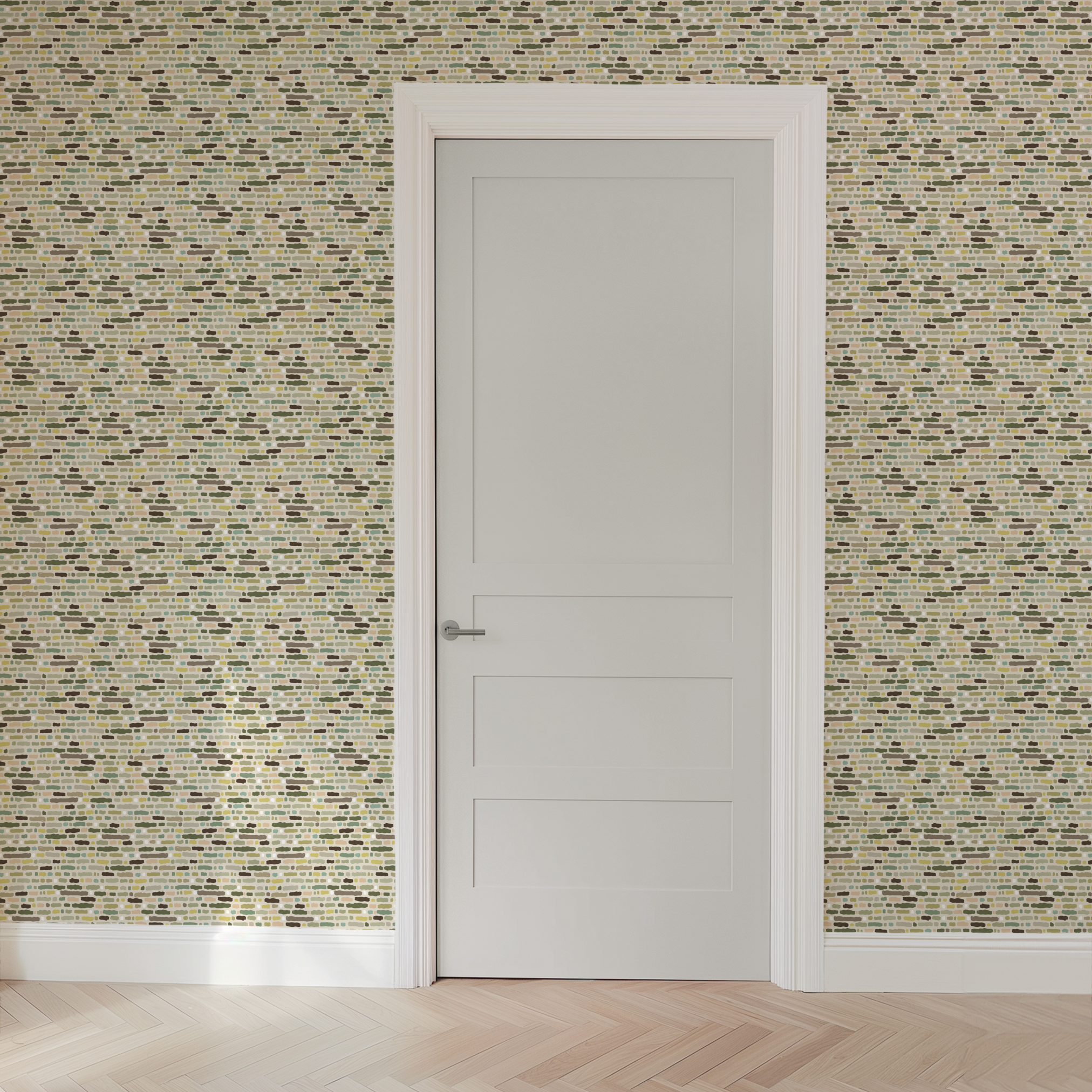 wallpaper door mockup