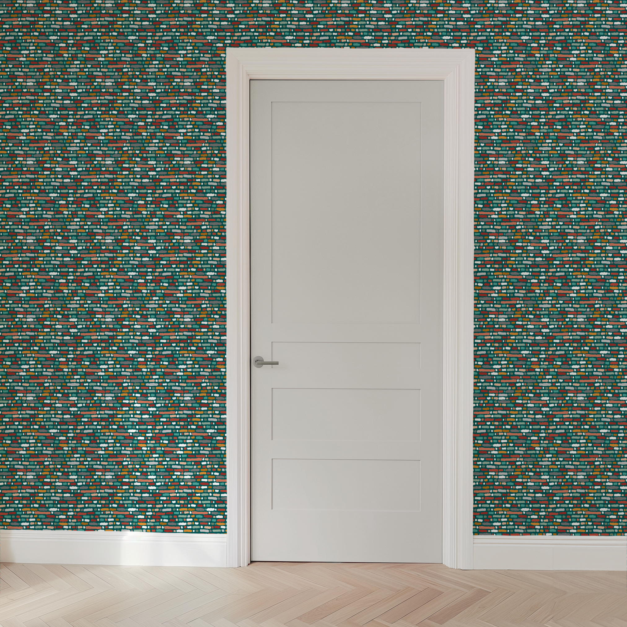wallpaper door mockup