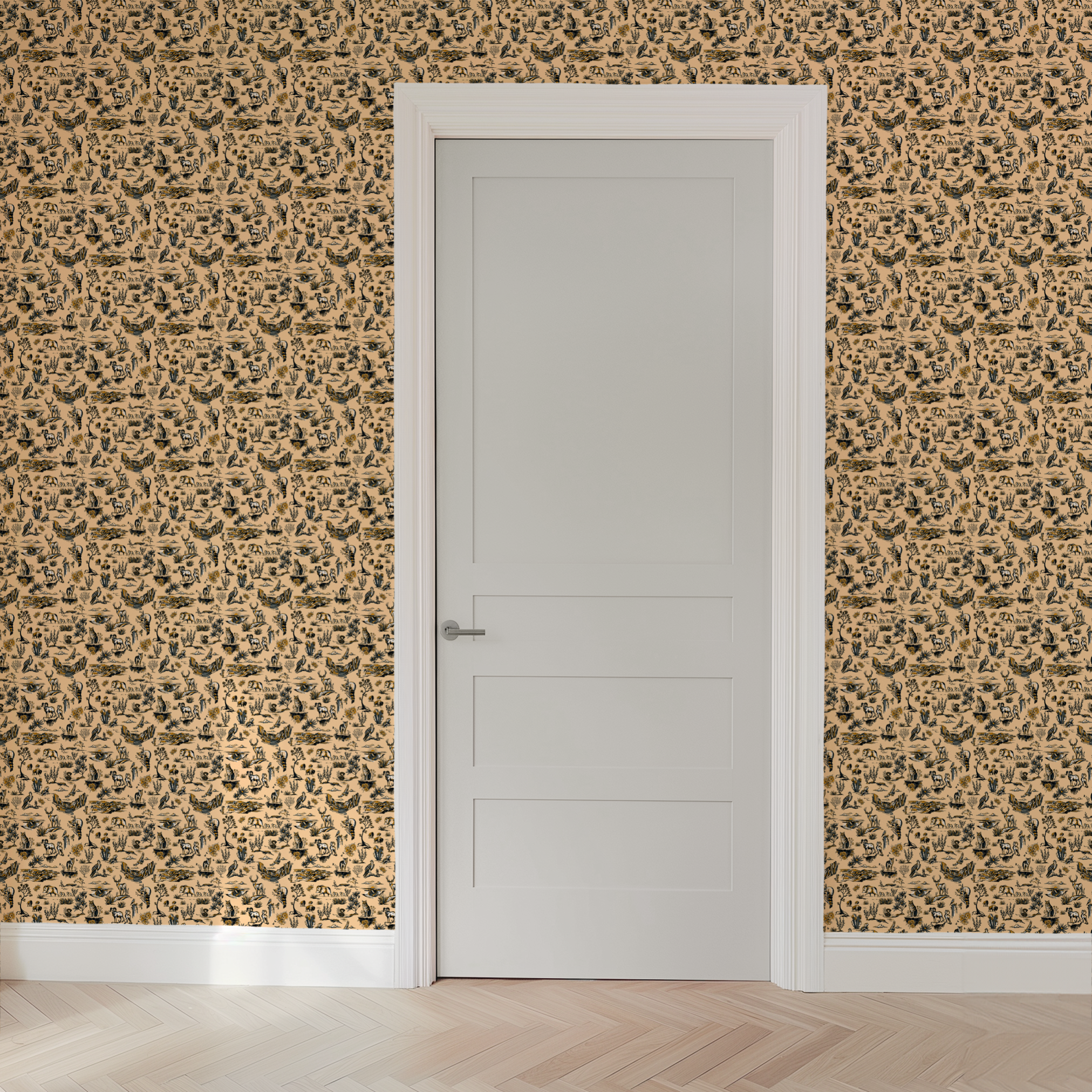 wallpaper door mockup
