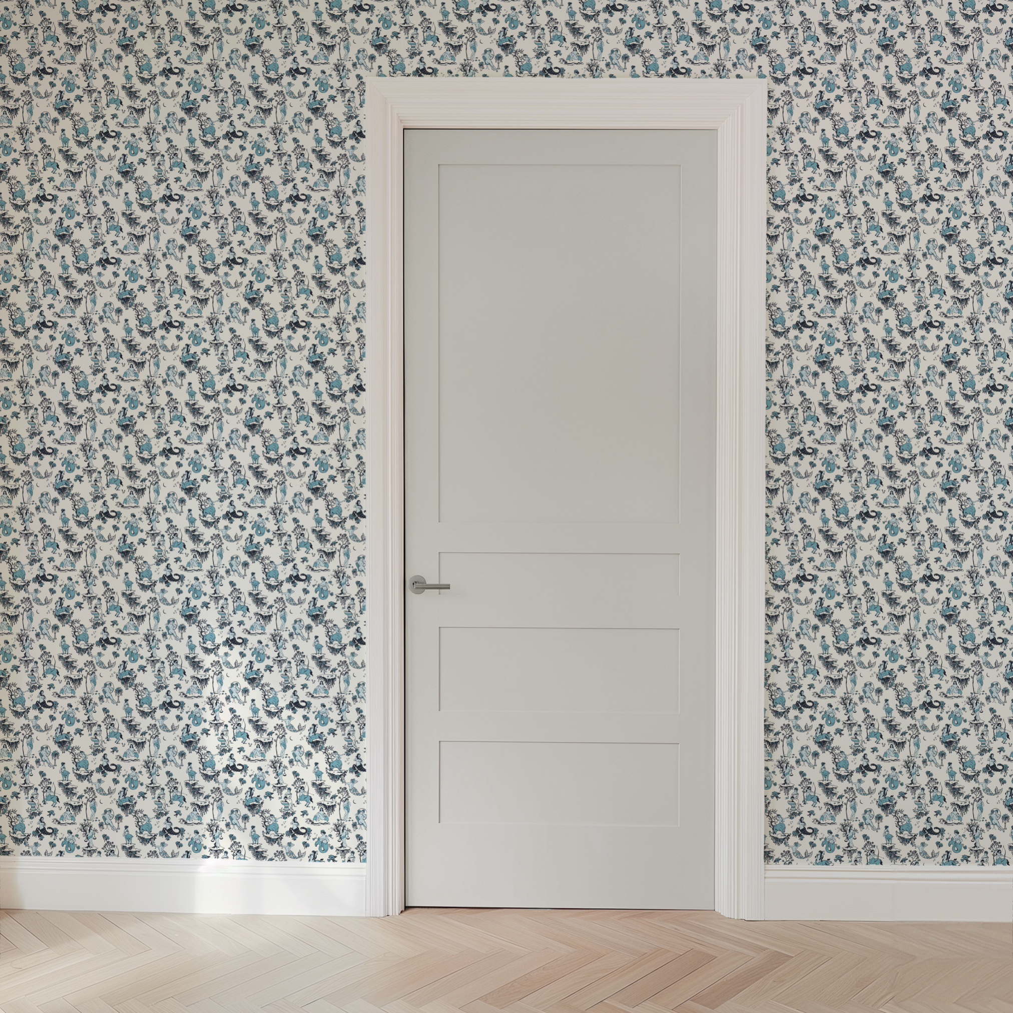 wallpaper door mockup