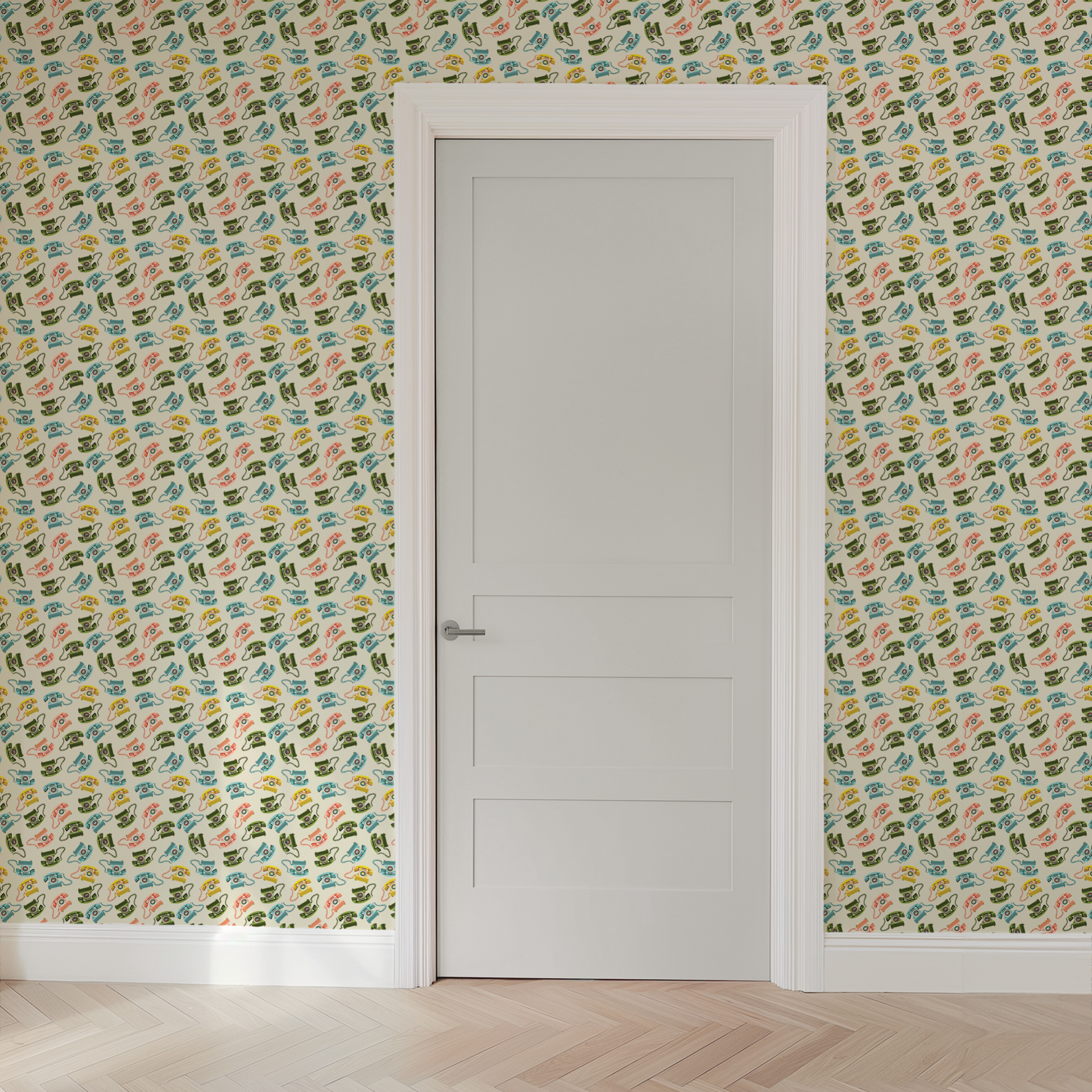 wallpaper door mockup