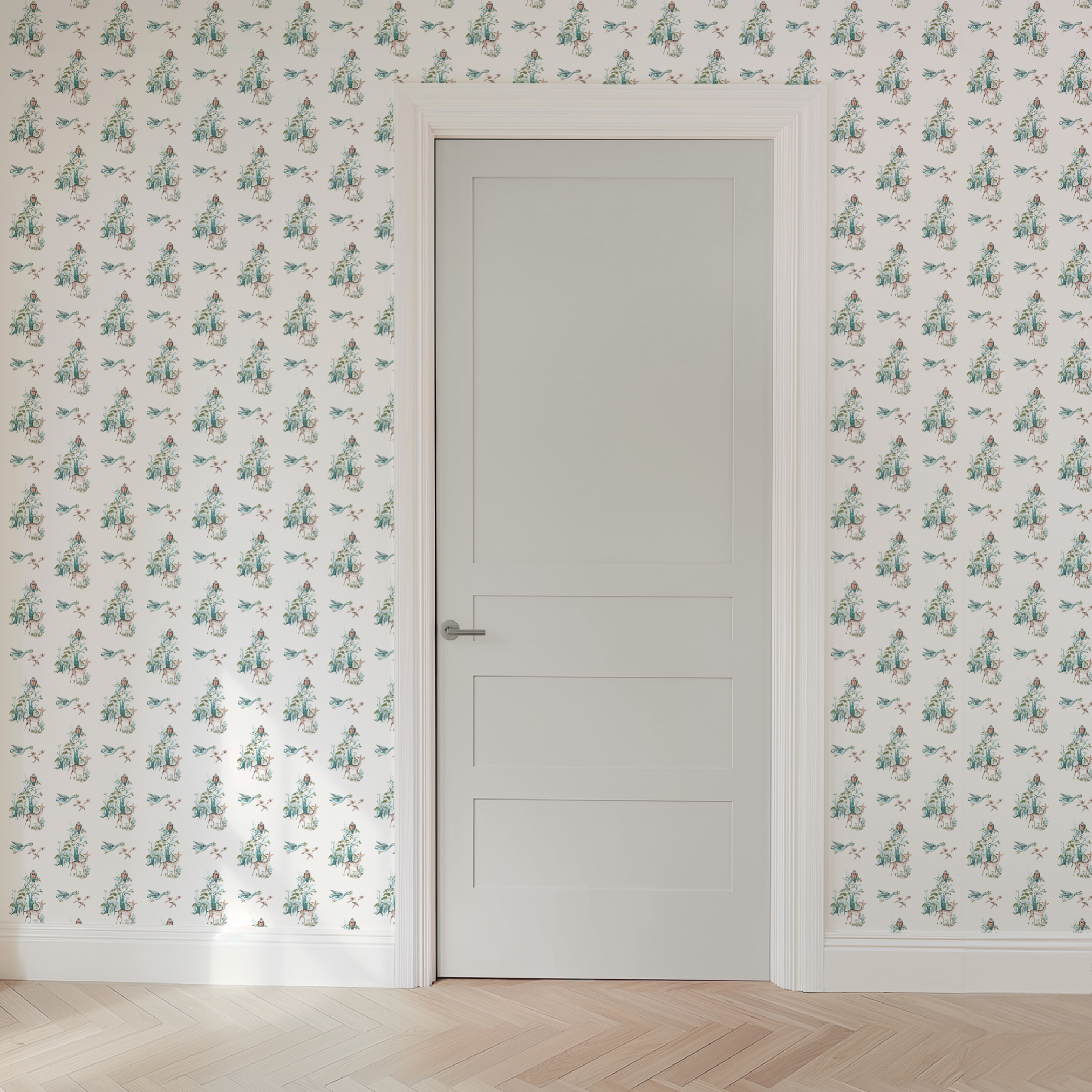 wallpaper door mockup