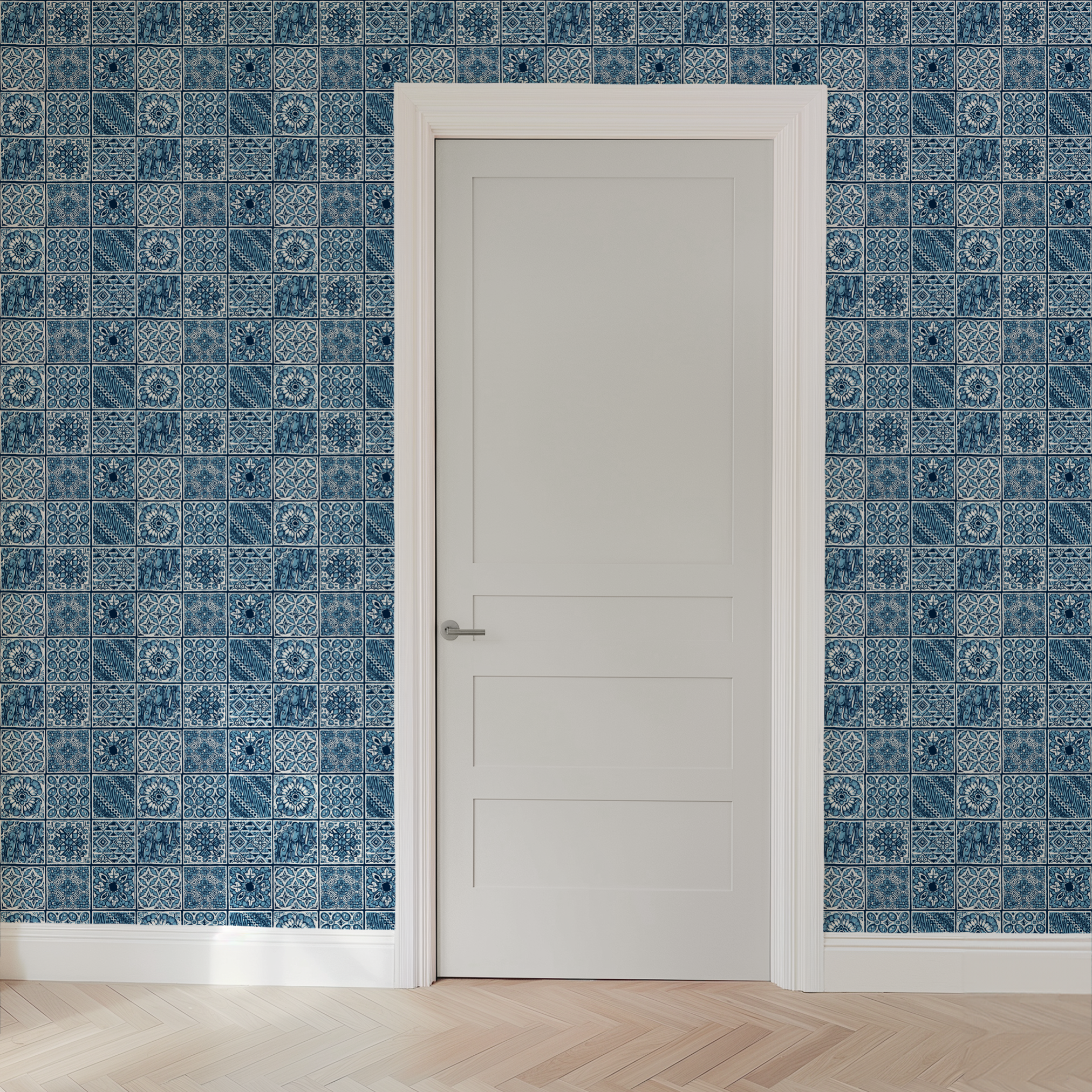 wallpaper door mockup