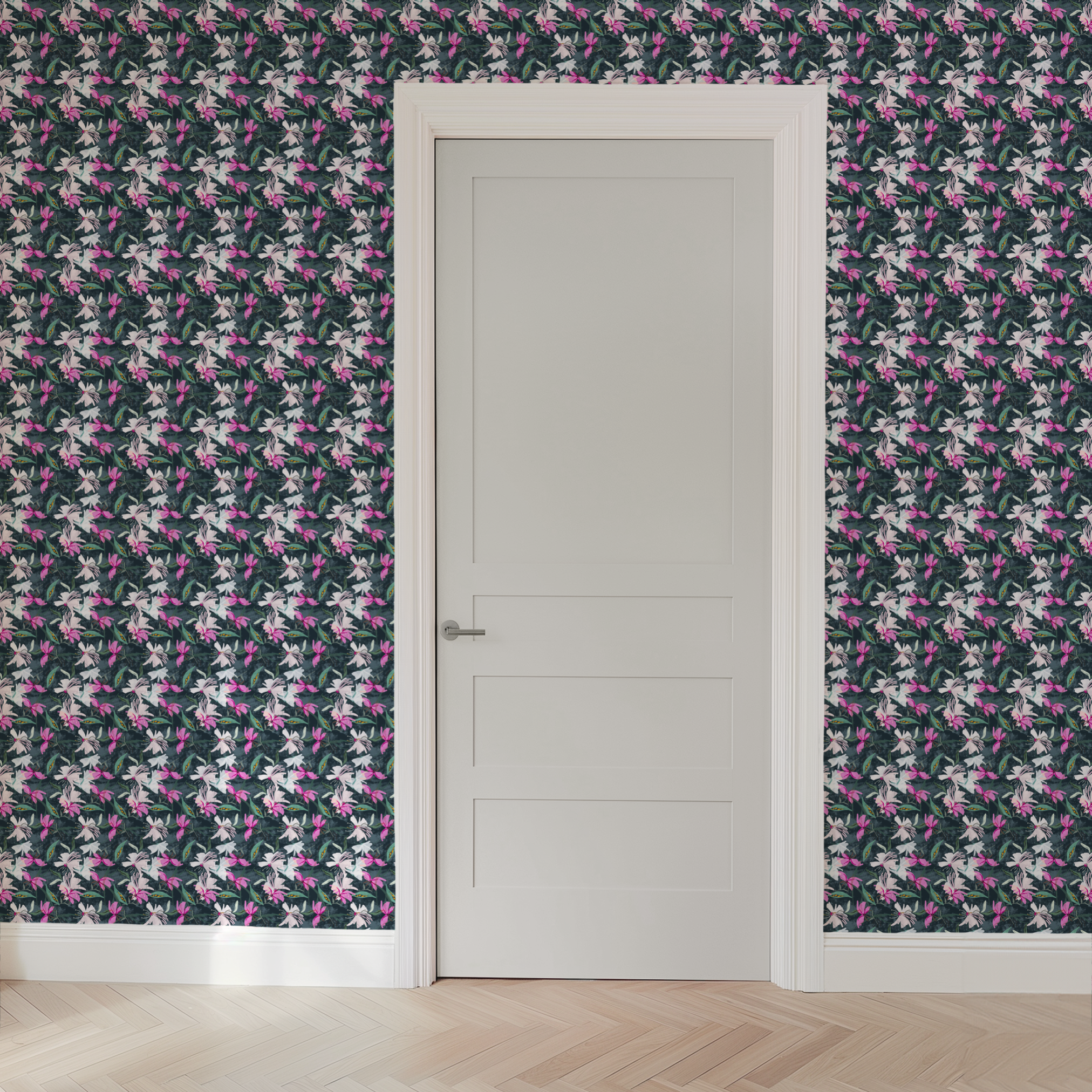 wallpaper door mockup