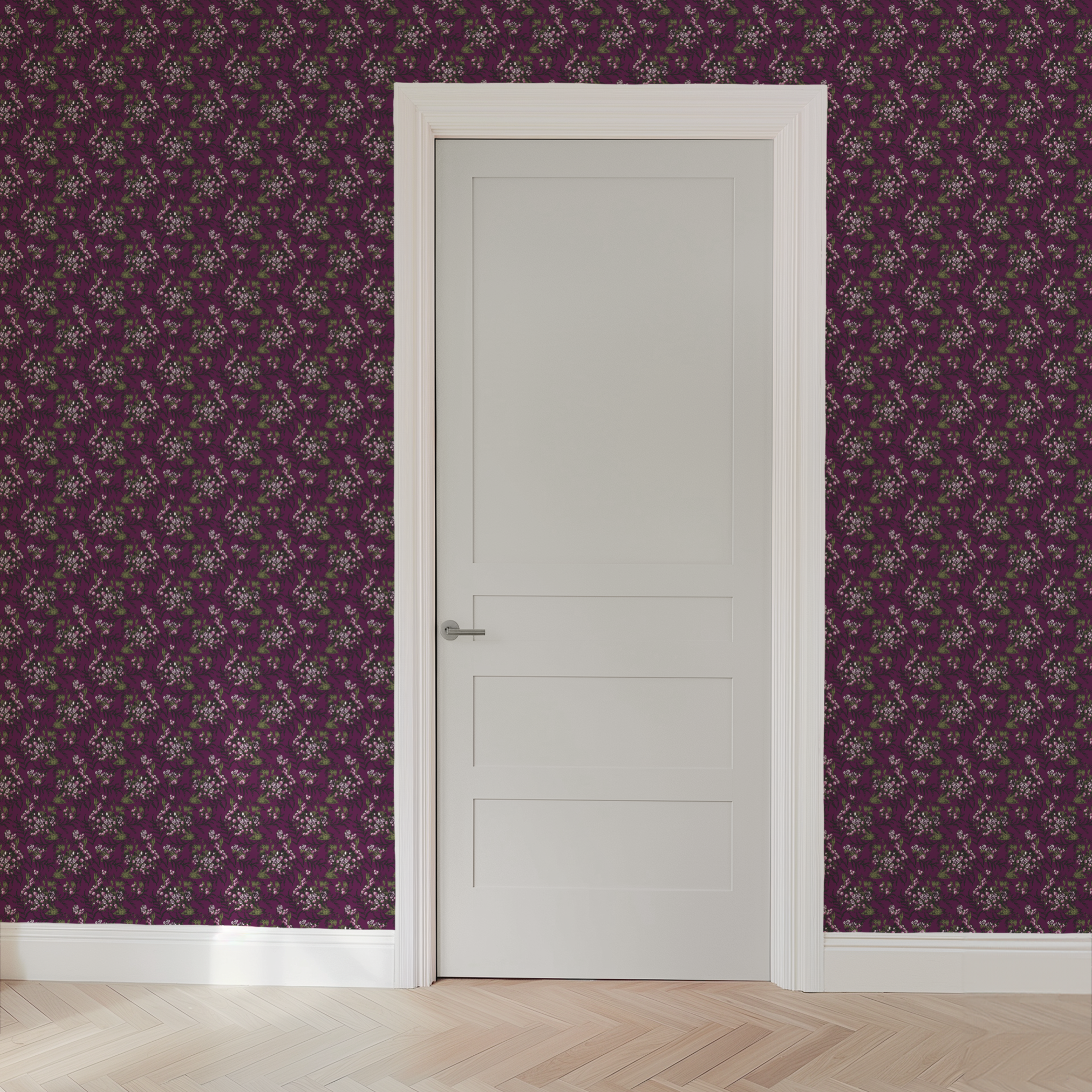 wallpaper door mockup