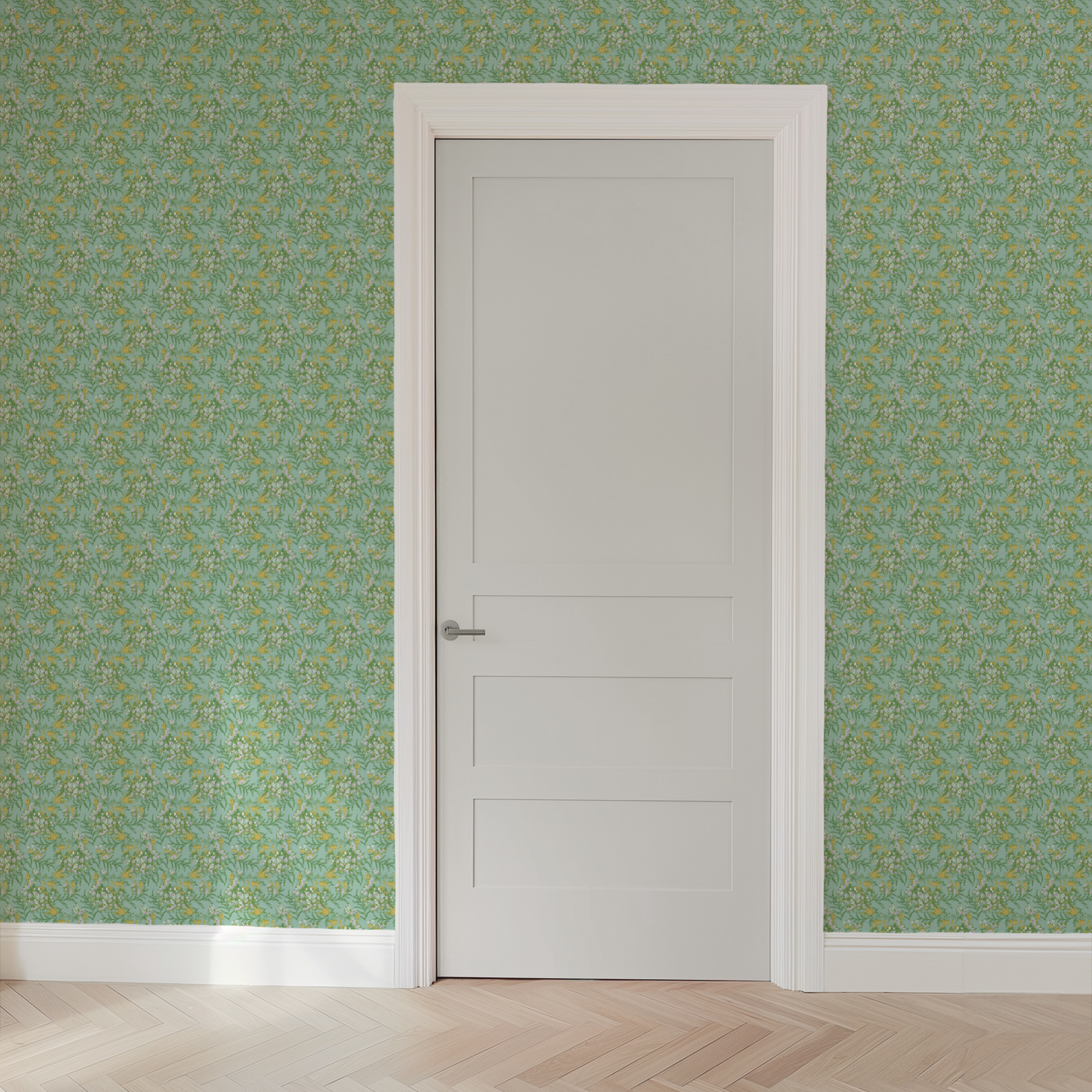 wallpaper door mockup