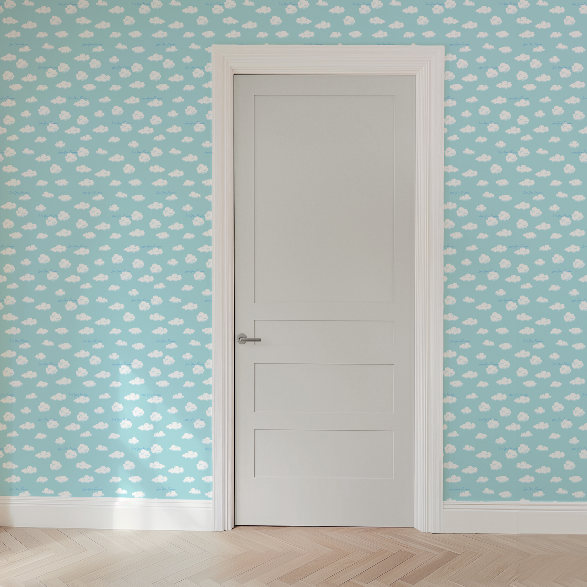 wallpaper door mockup