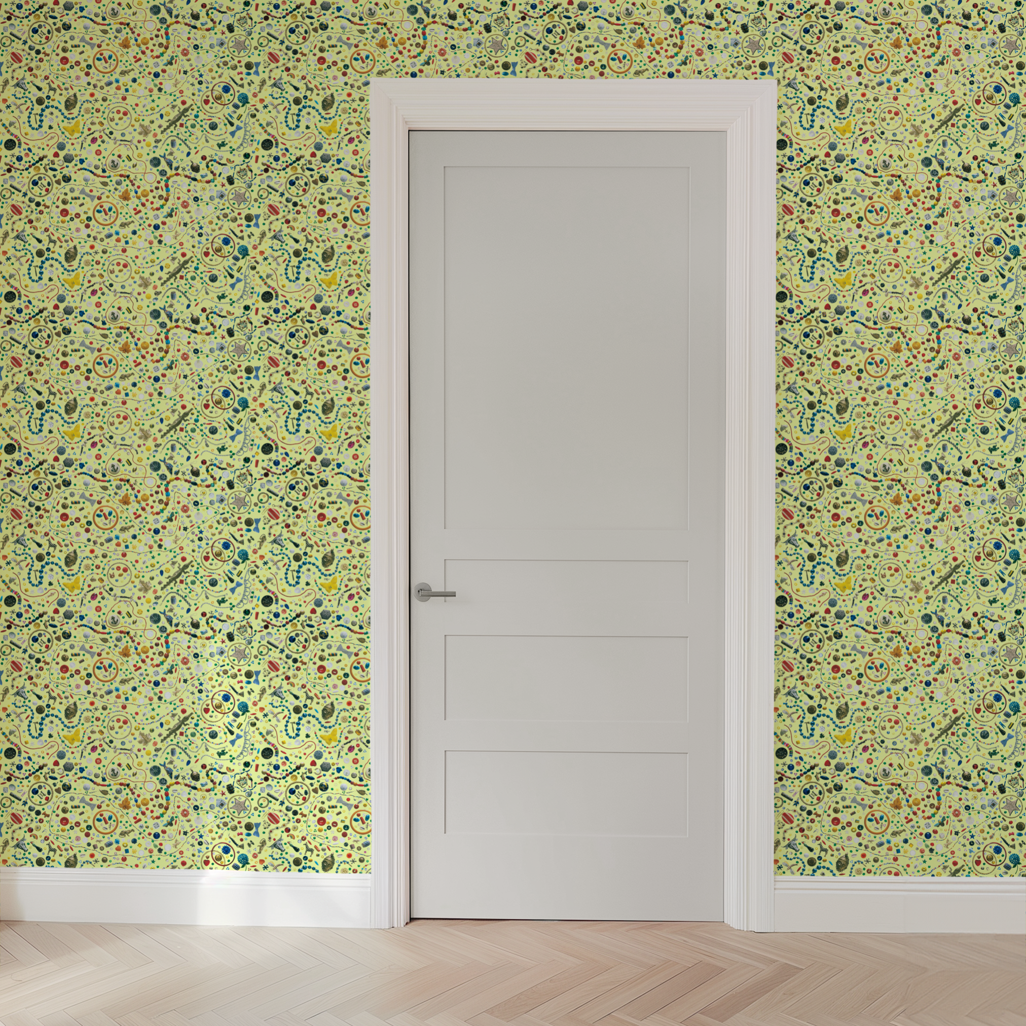 wallpaper door mockup