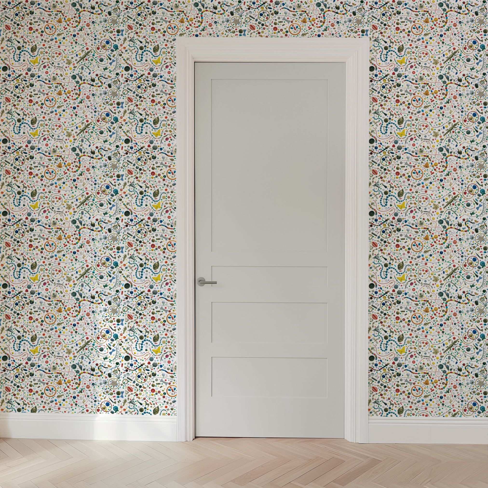 wallpaper door mockup