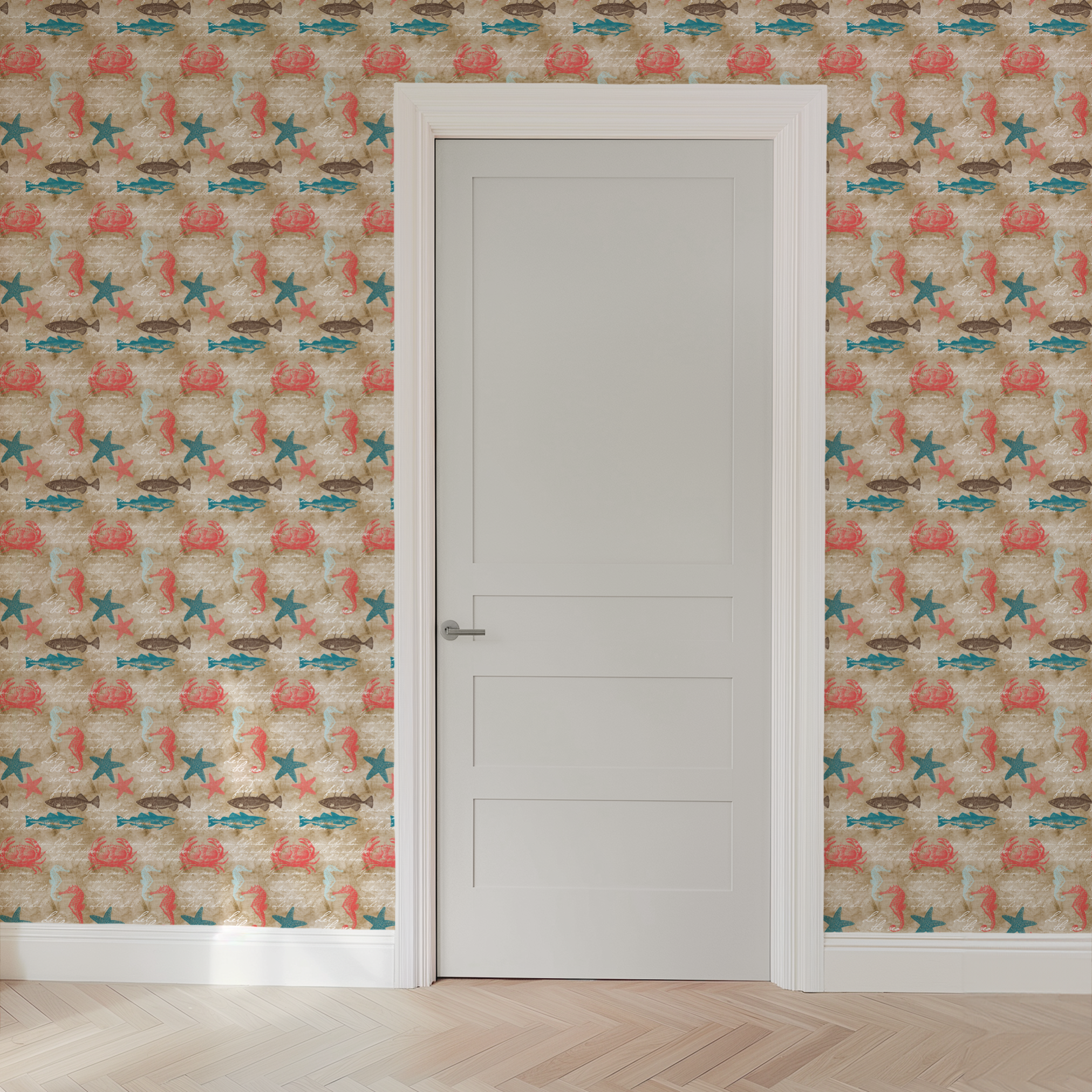 wallpaper door mockup
