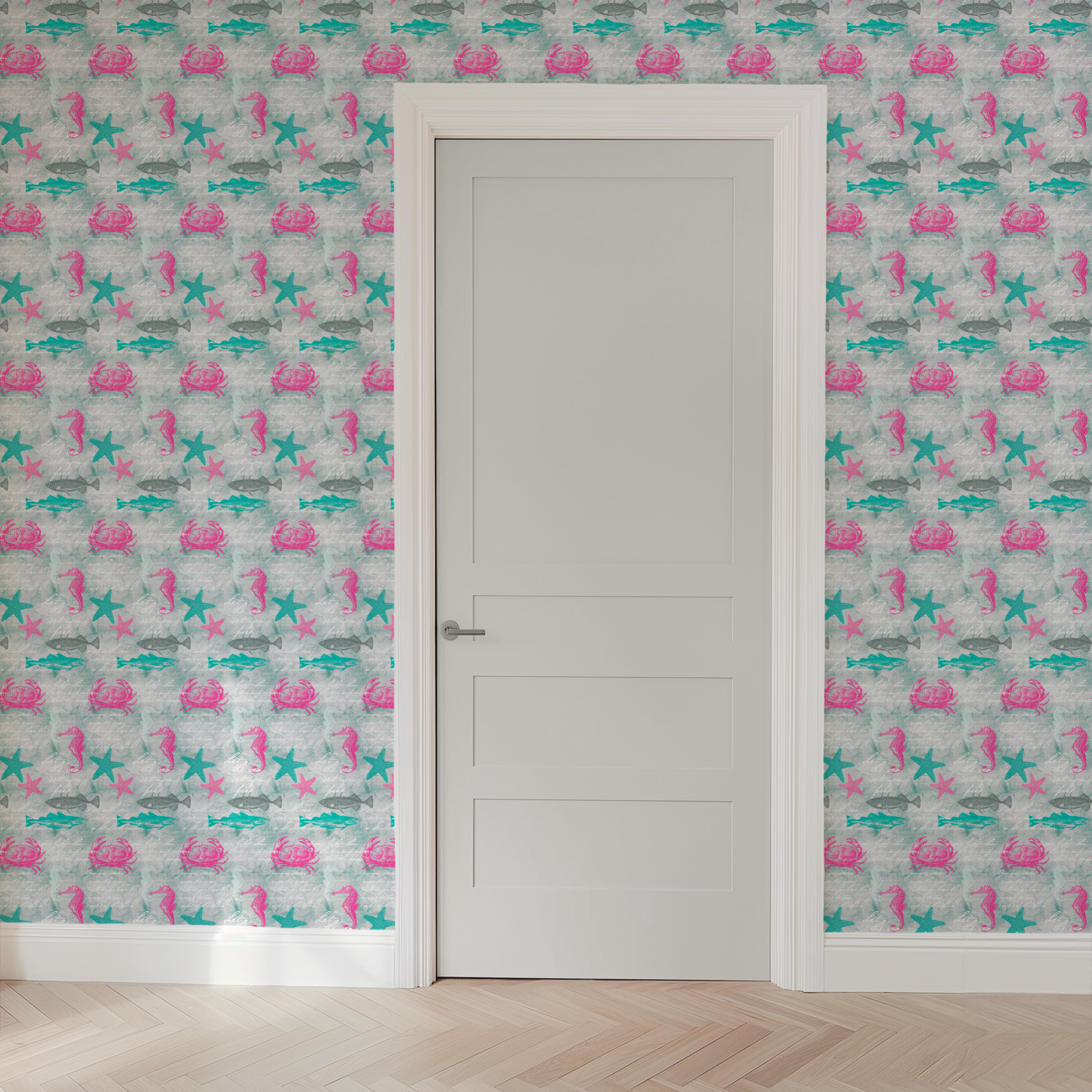 wallpaper door mockup