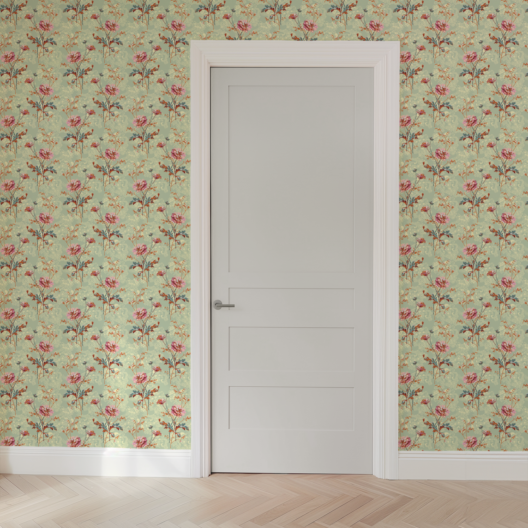 wallpaper door mockup