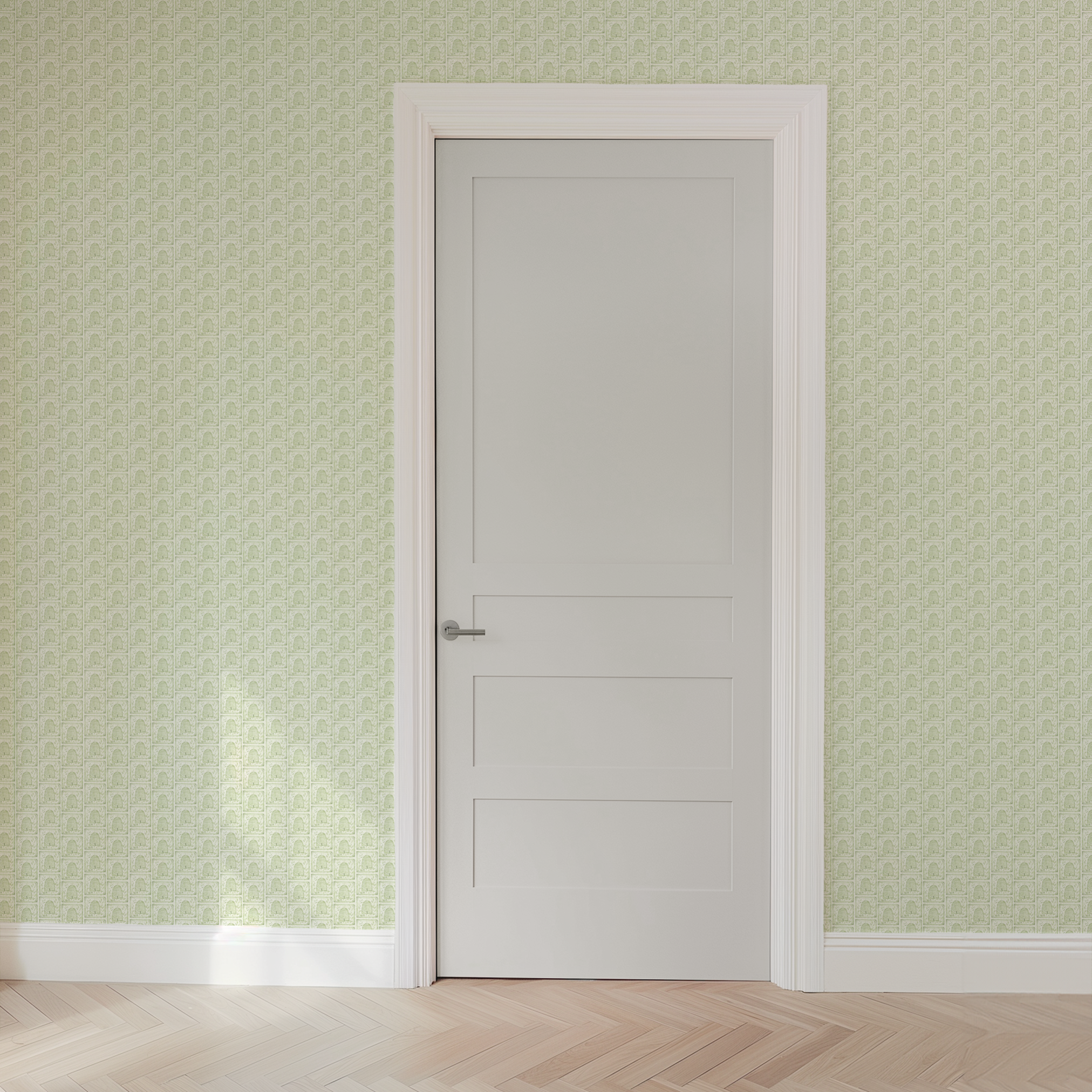 wallpaper door mockup