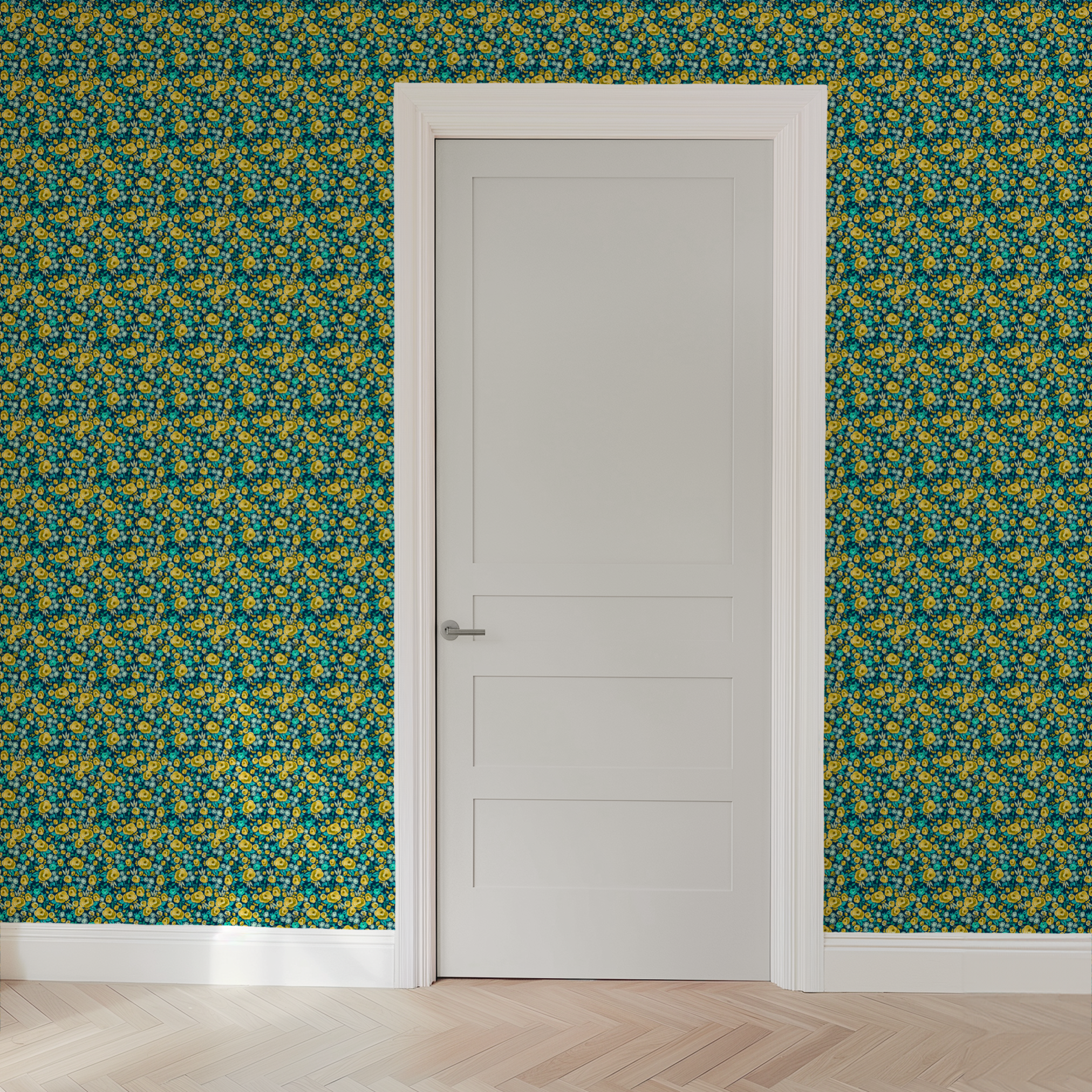 wallpaper door mockup