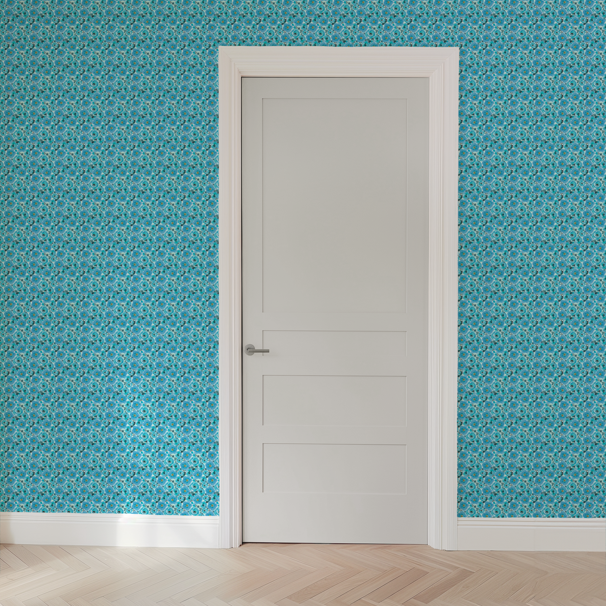wallpaper door mockup