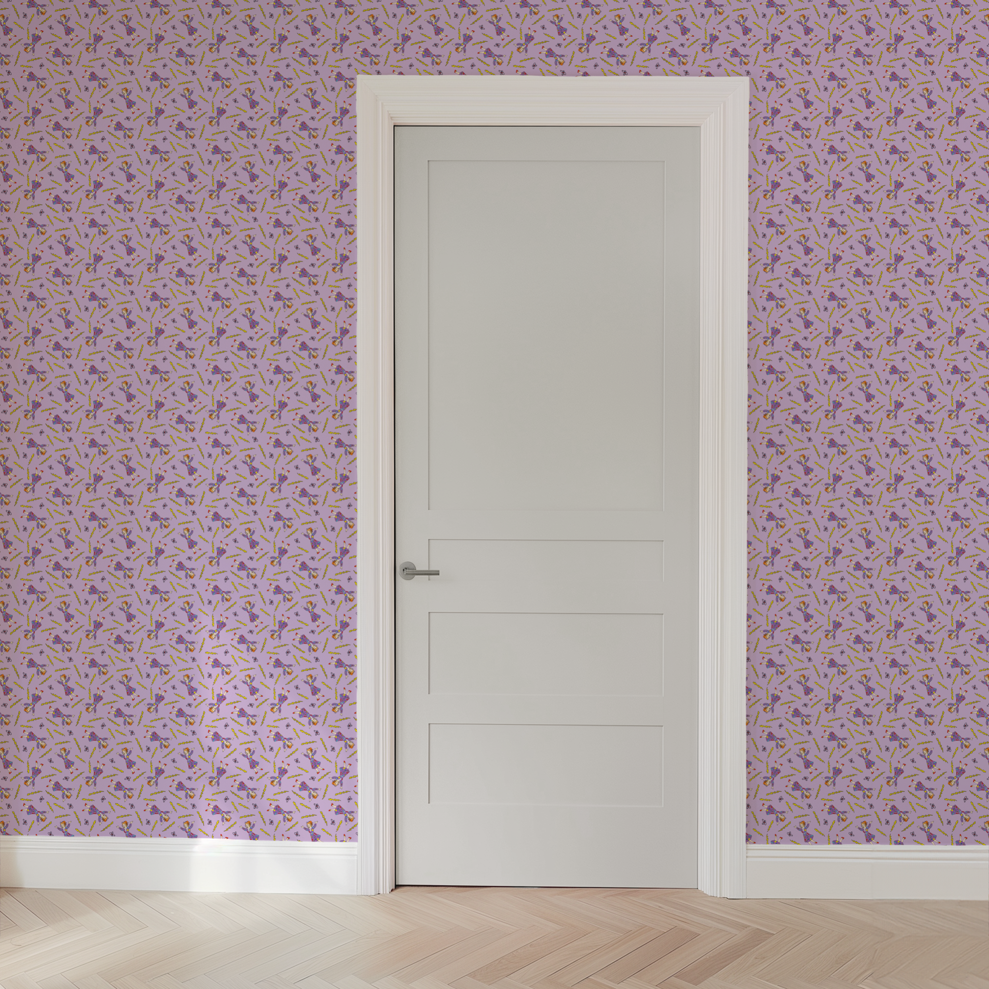 wallpaper door mockup