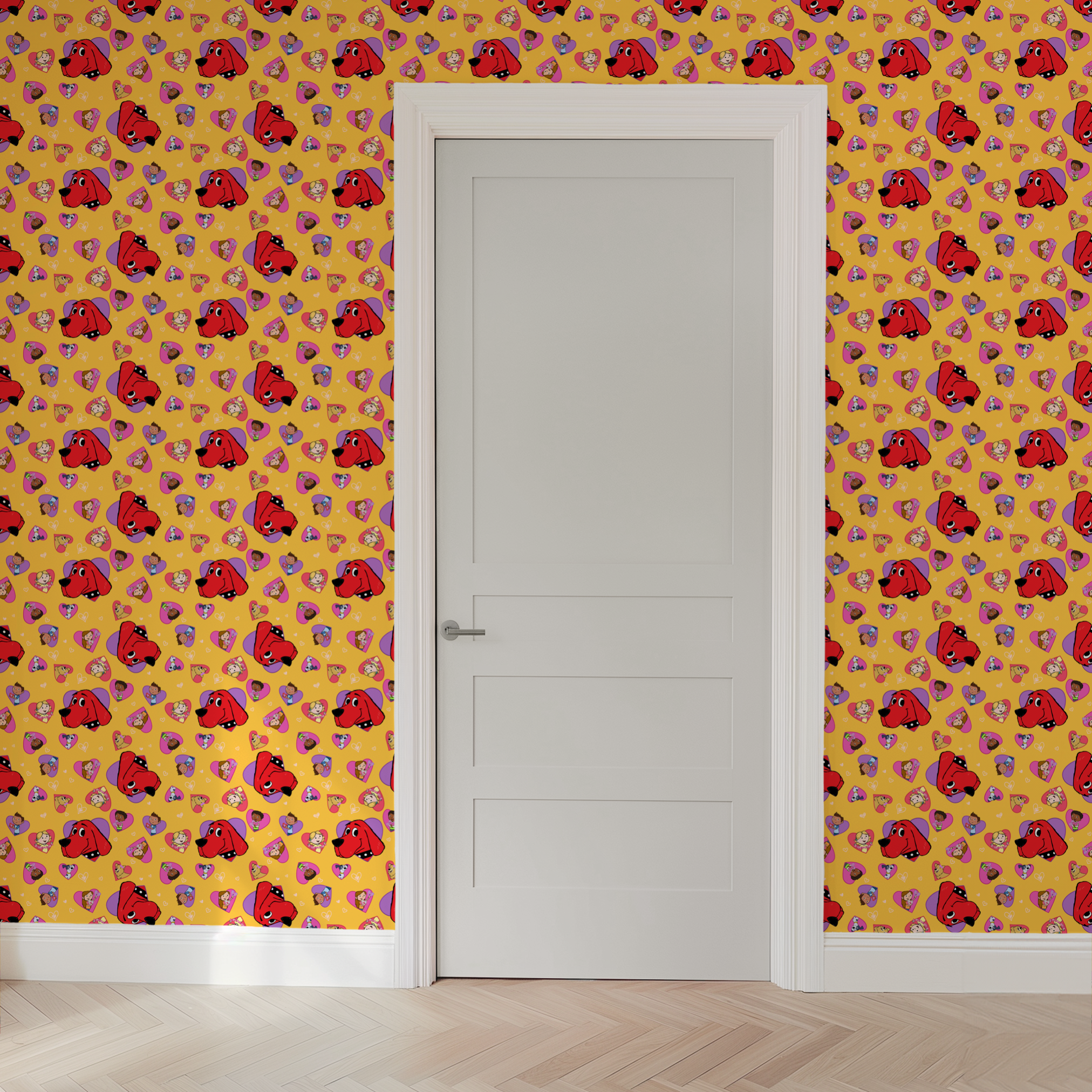 wallpaper door mockup