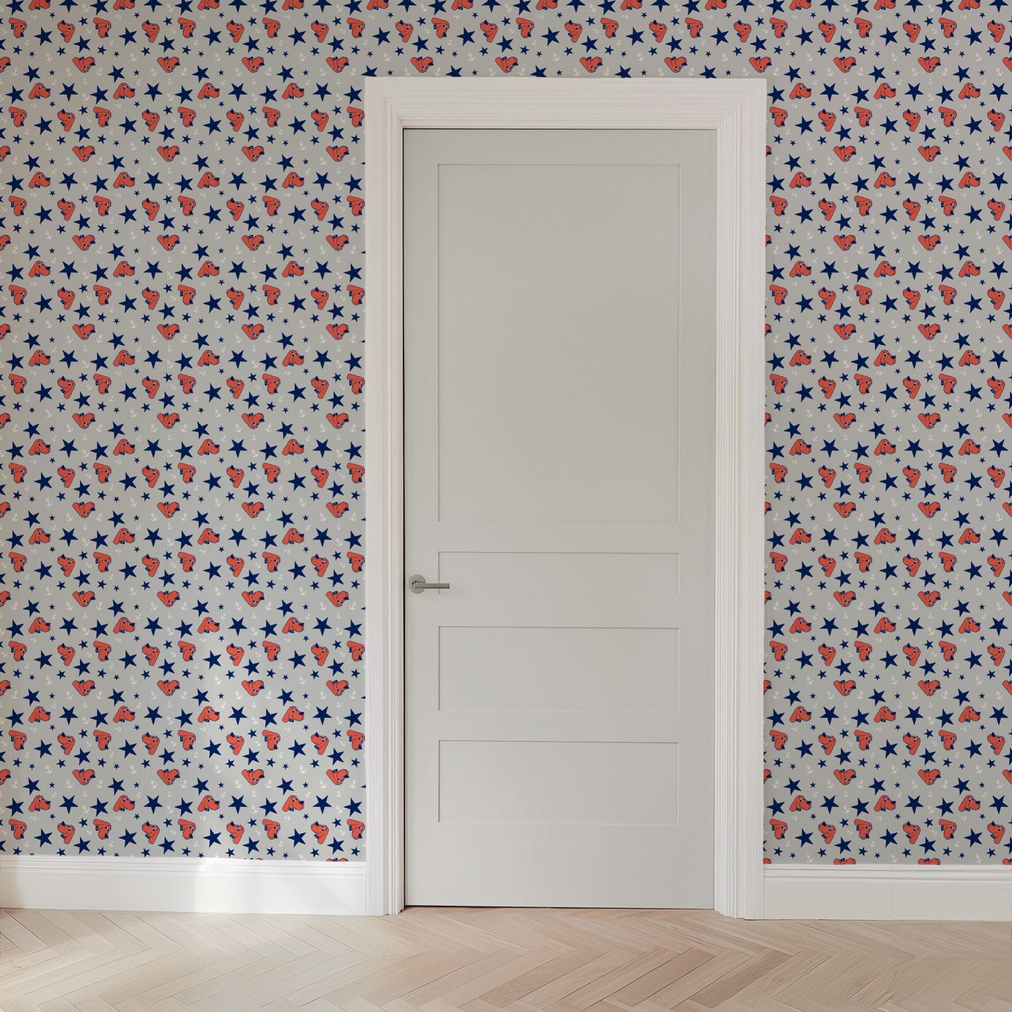 wallpaper door mockup
