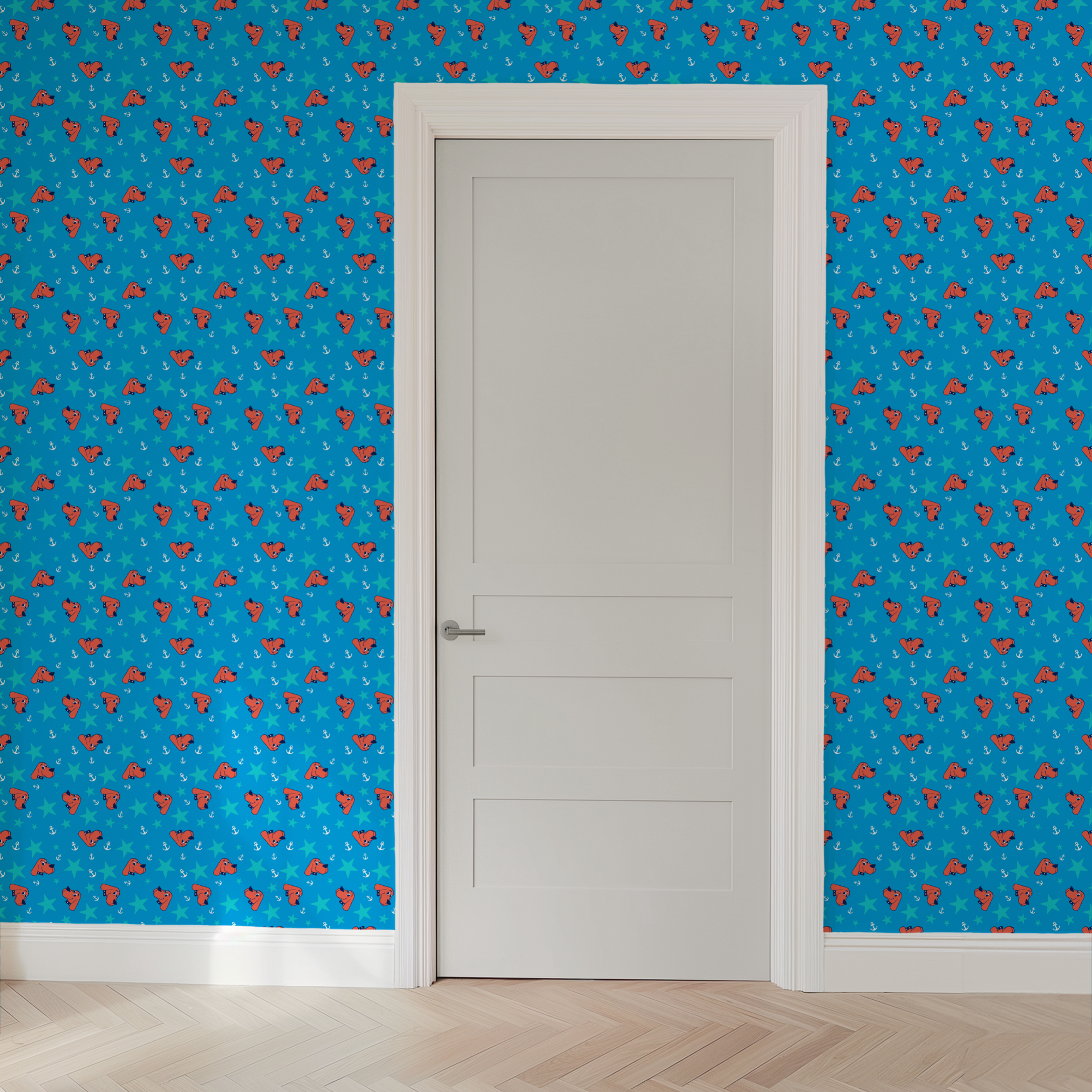 wallpaper door mockup