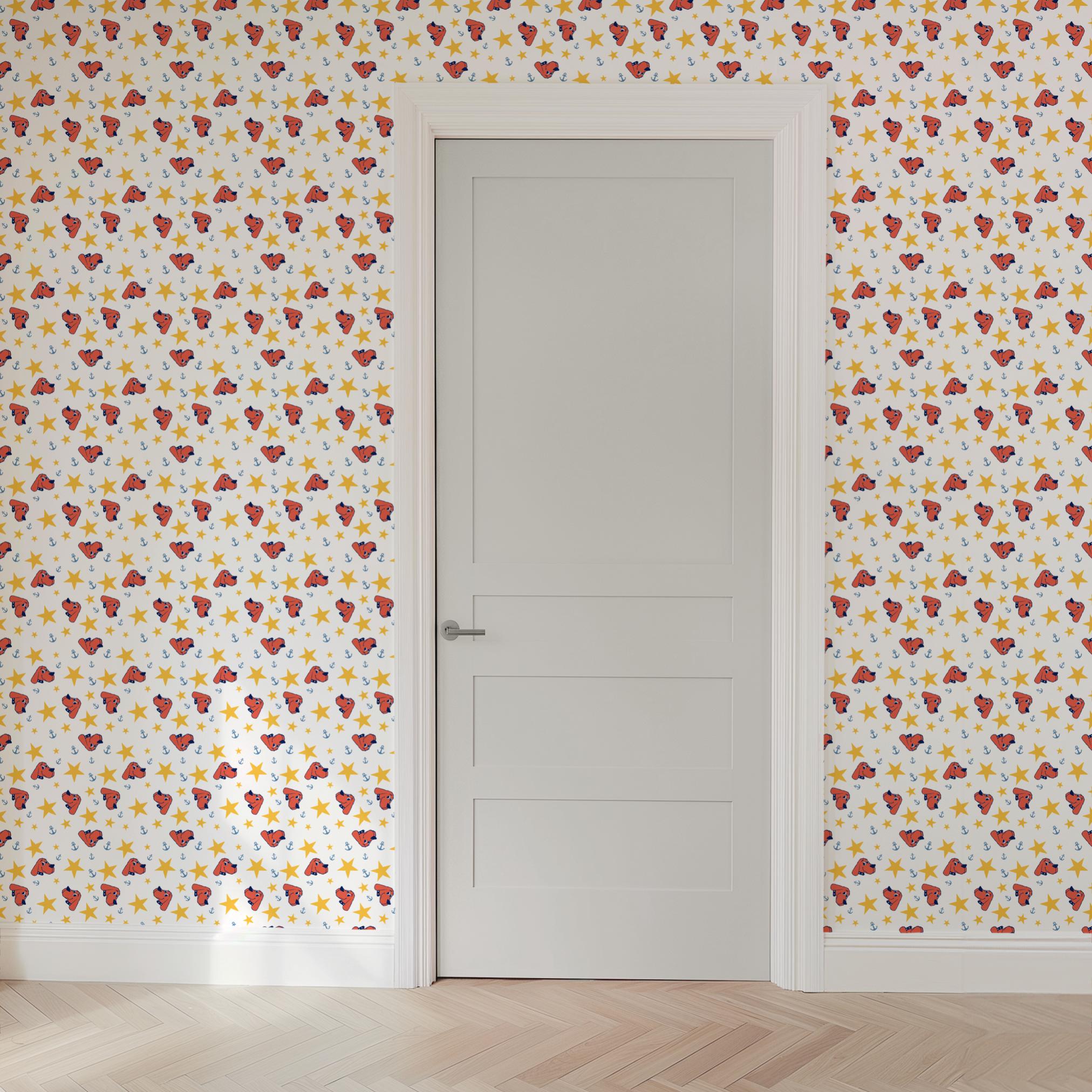 wallpaper door mockup