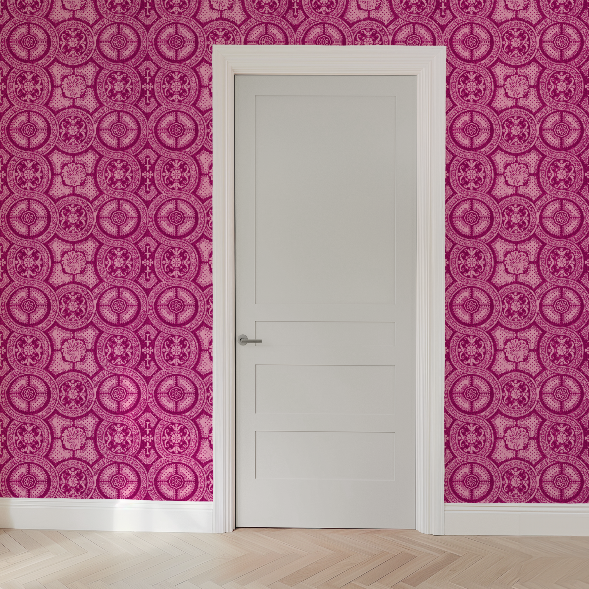 wallpaper door mockup