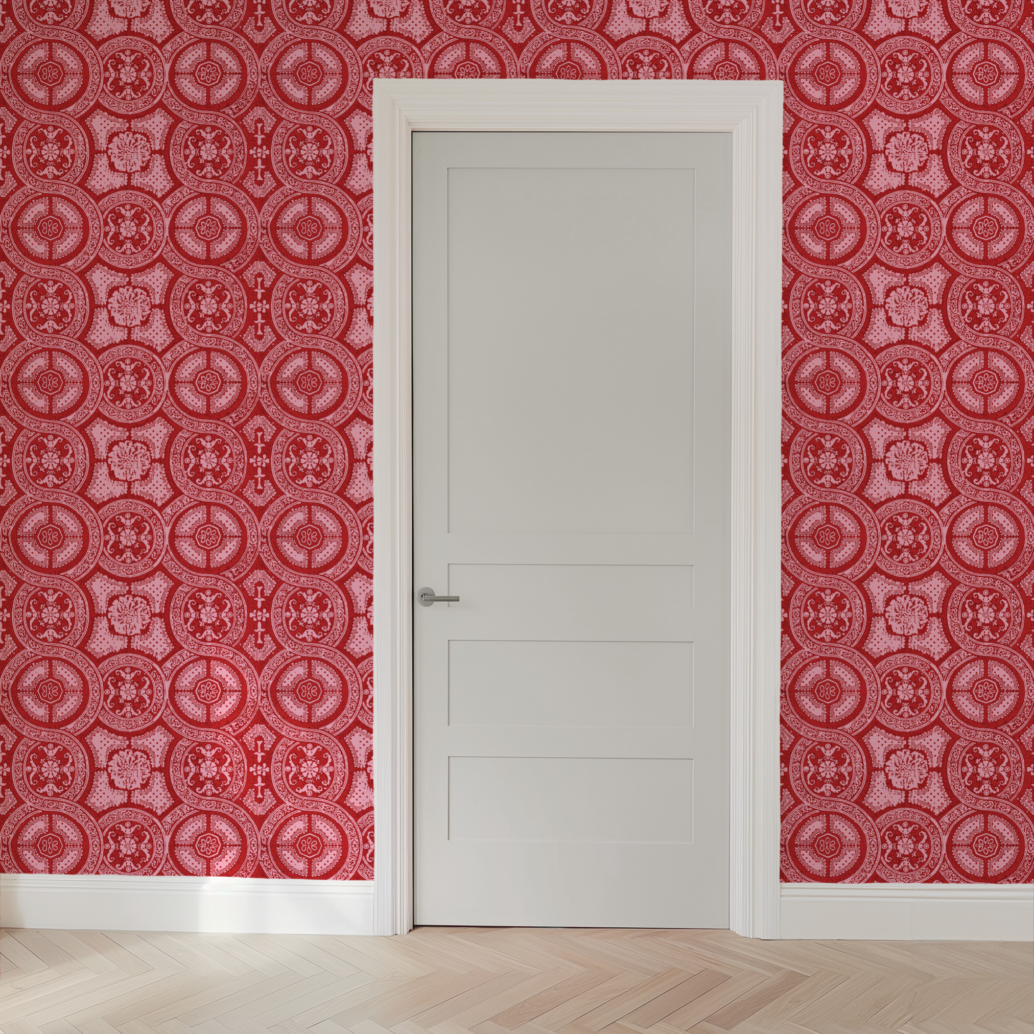 wallpaper door mockup