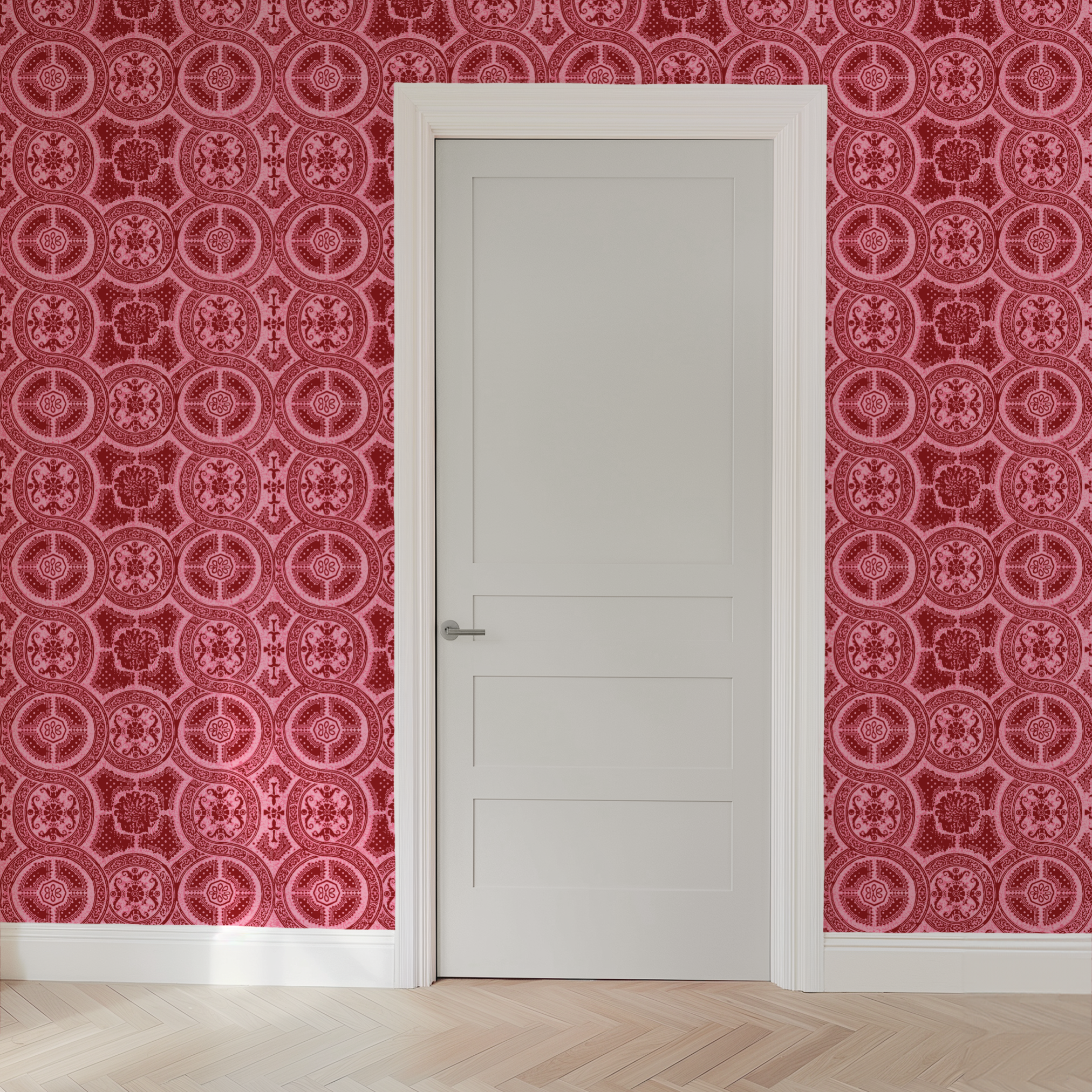 wallpaper door mockup