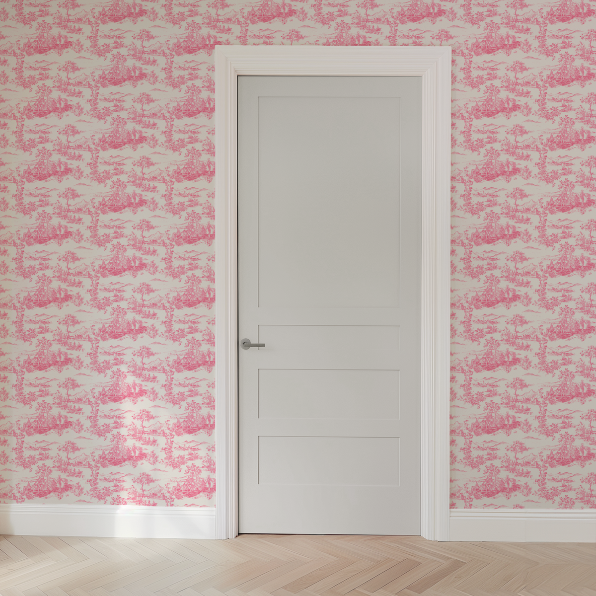 wallpaper door mockup