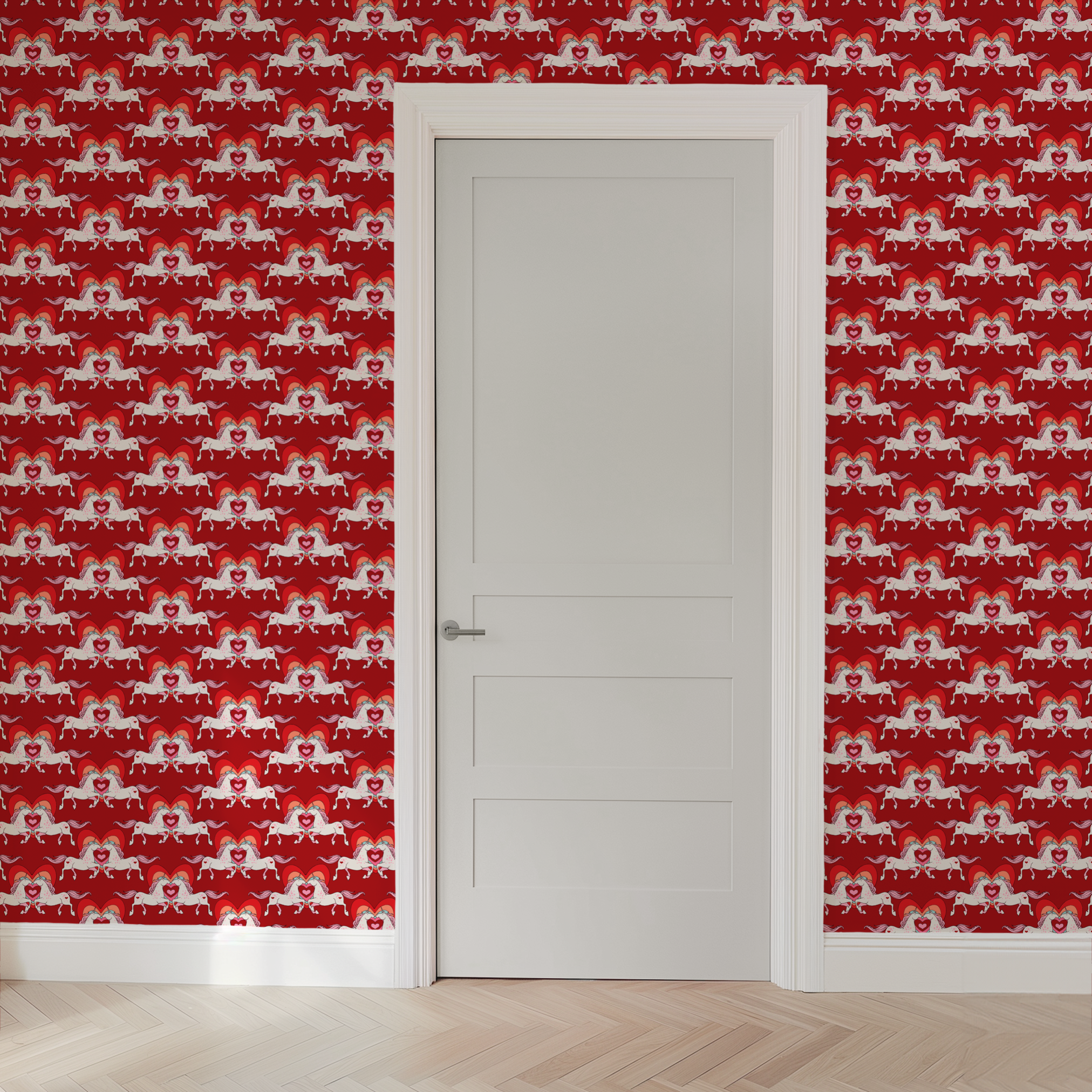wallpaper door mockup