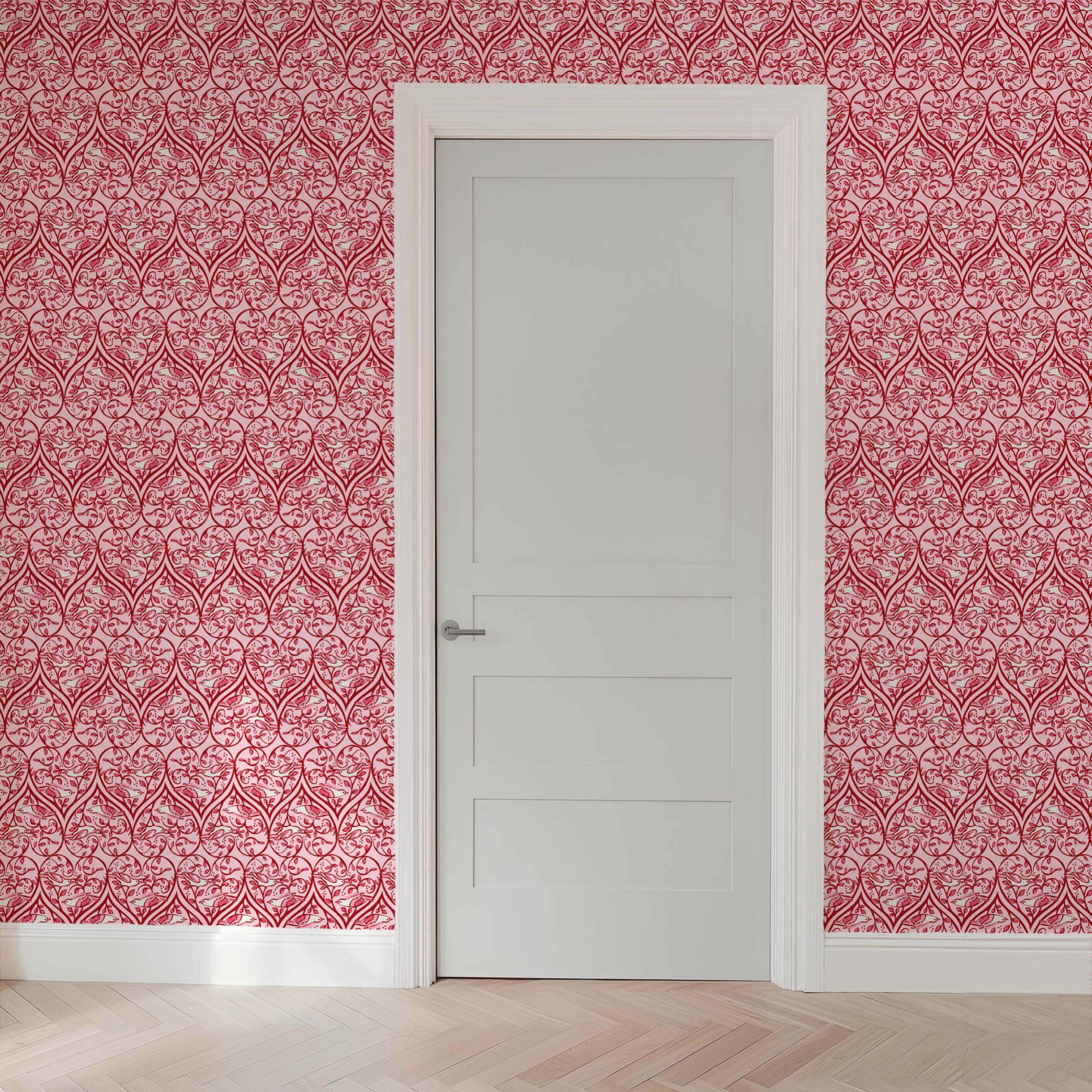 wallpaper door mockup
